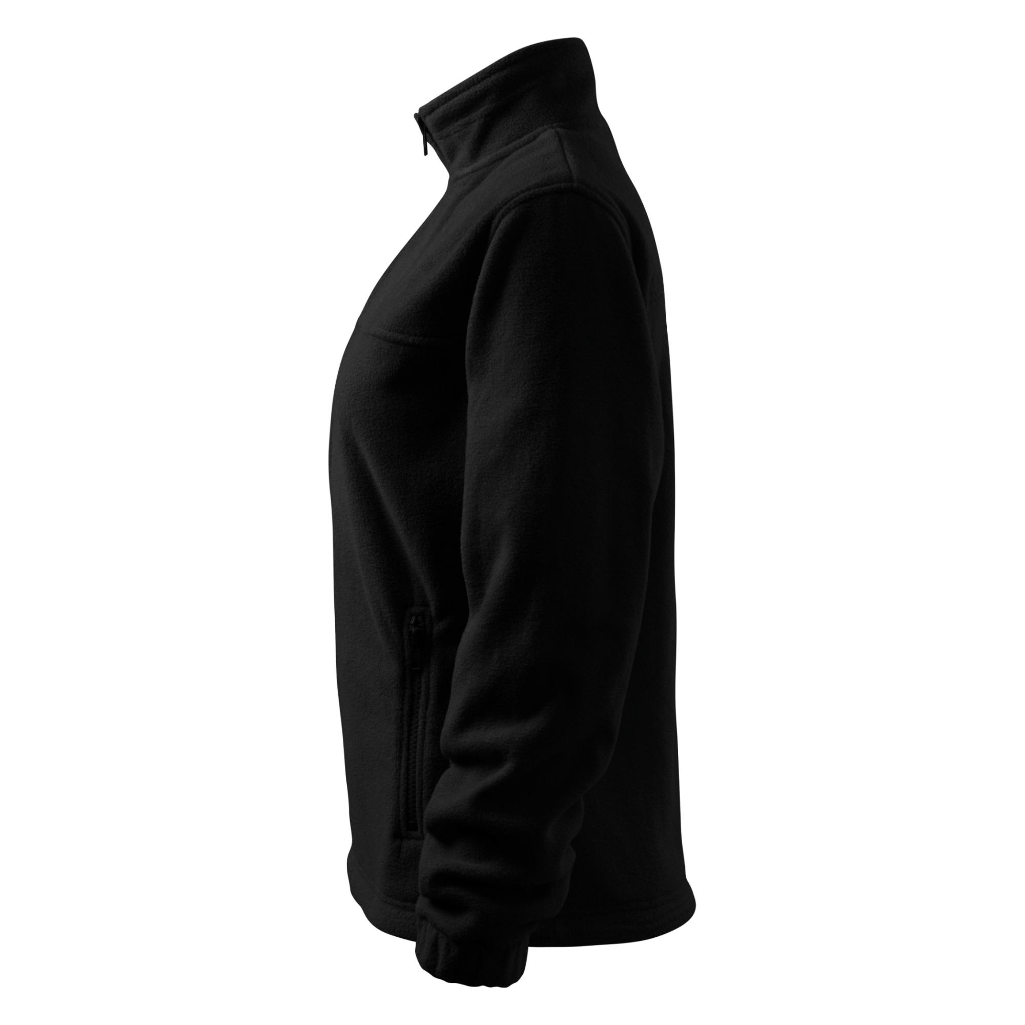 Jachetă fleece pentru damă Jacket 504 negru 01 (brand label) S