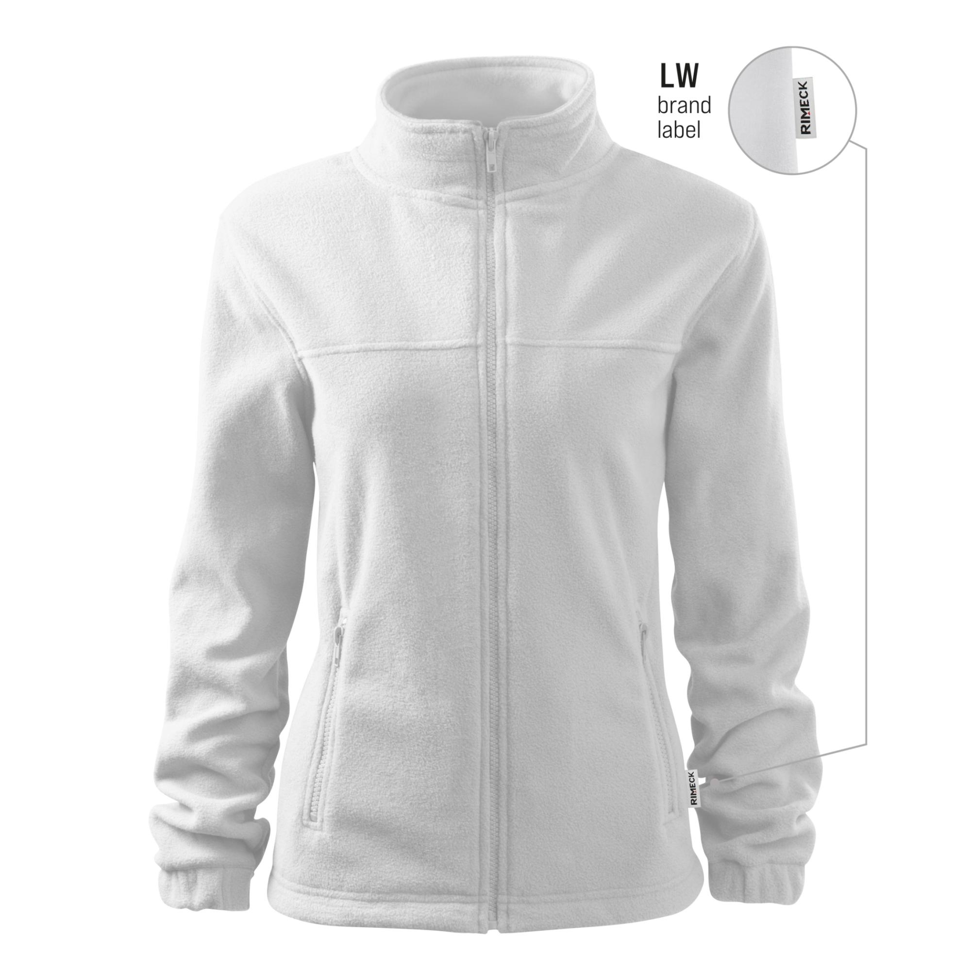 Jachetă fleece pentru damă Jacket 504 alb 00 (brand label) XS