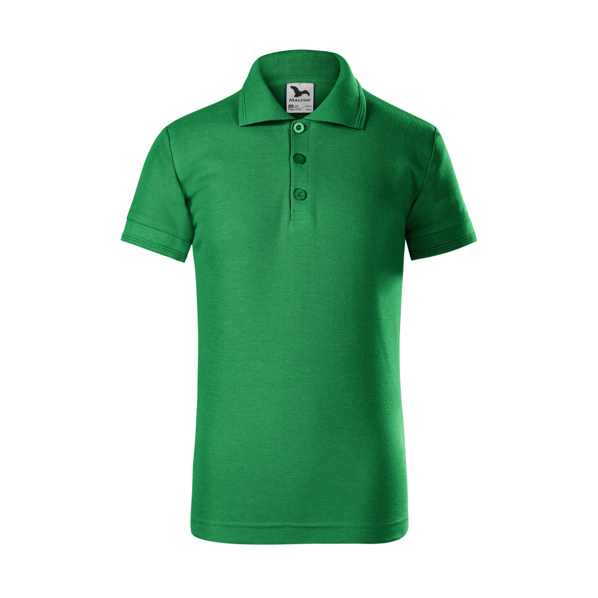Tricou polo pentru copii Pique Polo 222 Verde mediu 8 ani