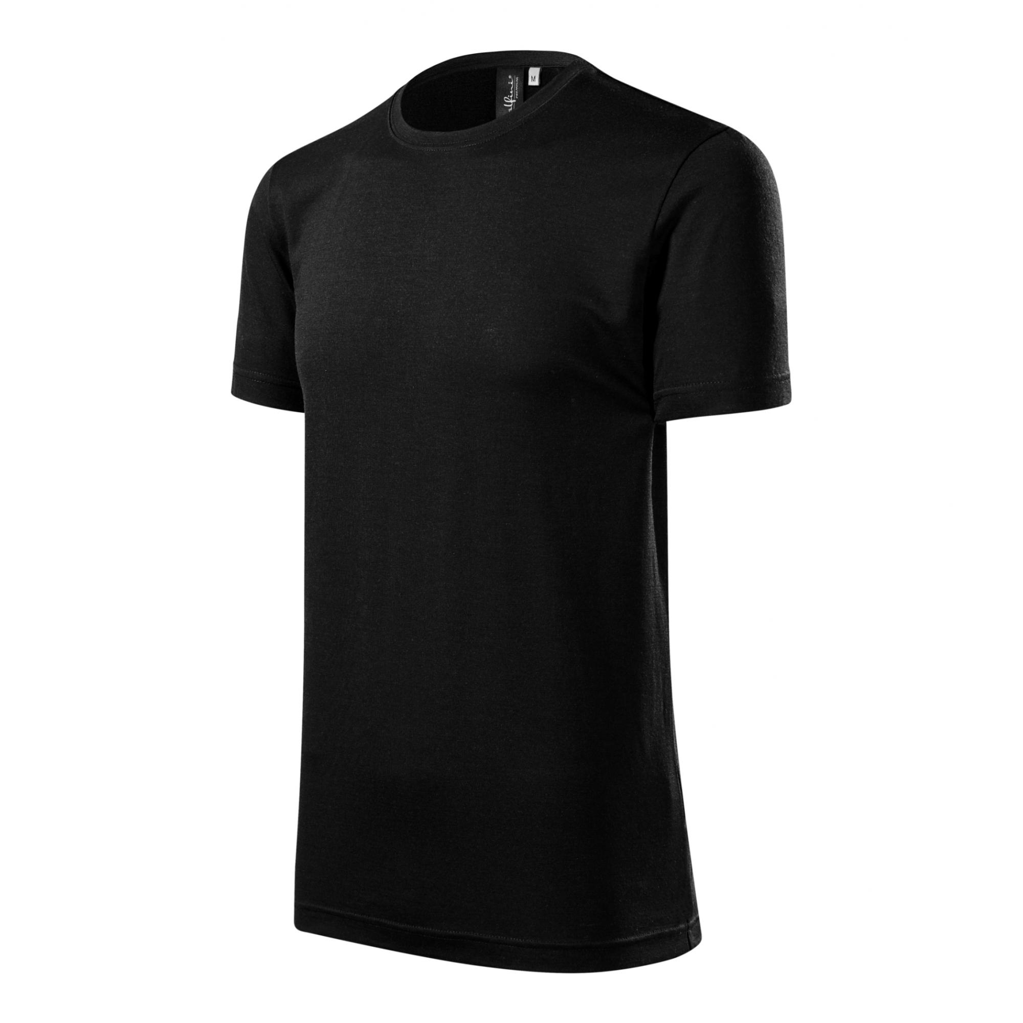 Tricou pentru bărbaţi Merino Rise 157 Negru