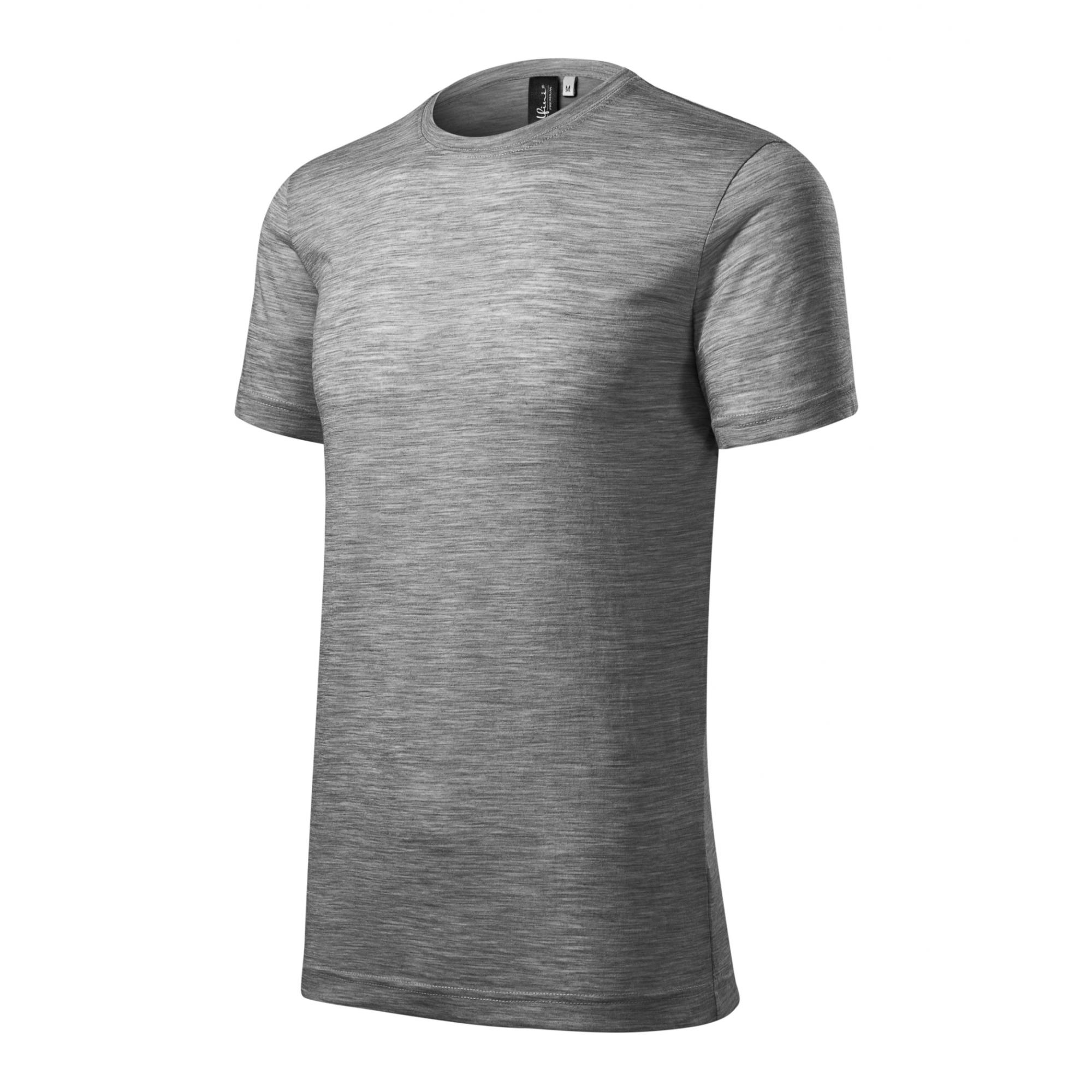Tricou pentru bărbaţi Merino Rise 157 Gri închis