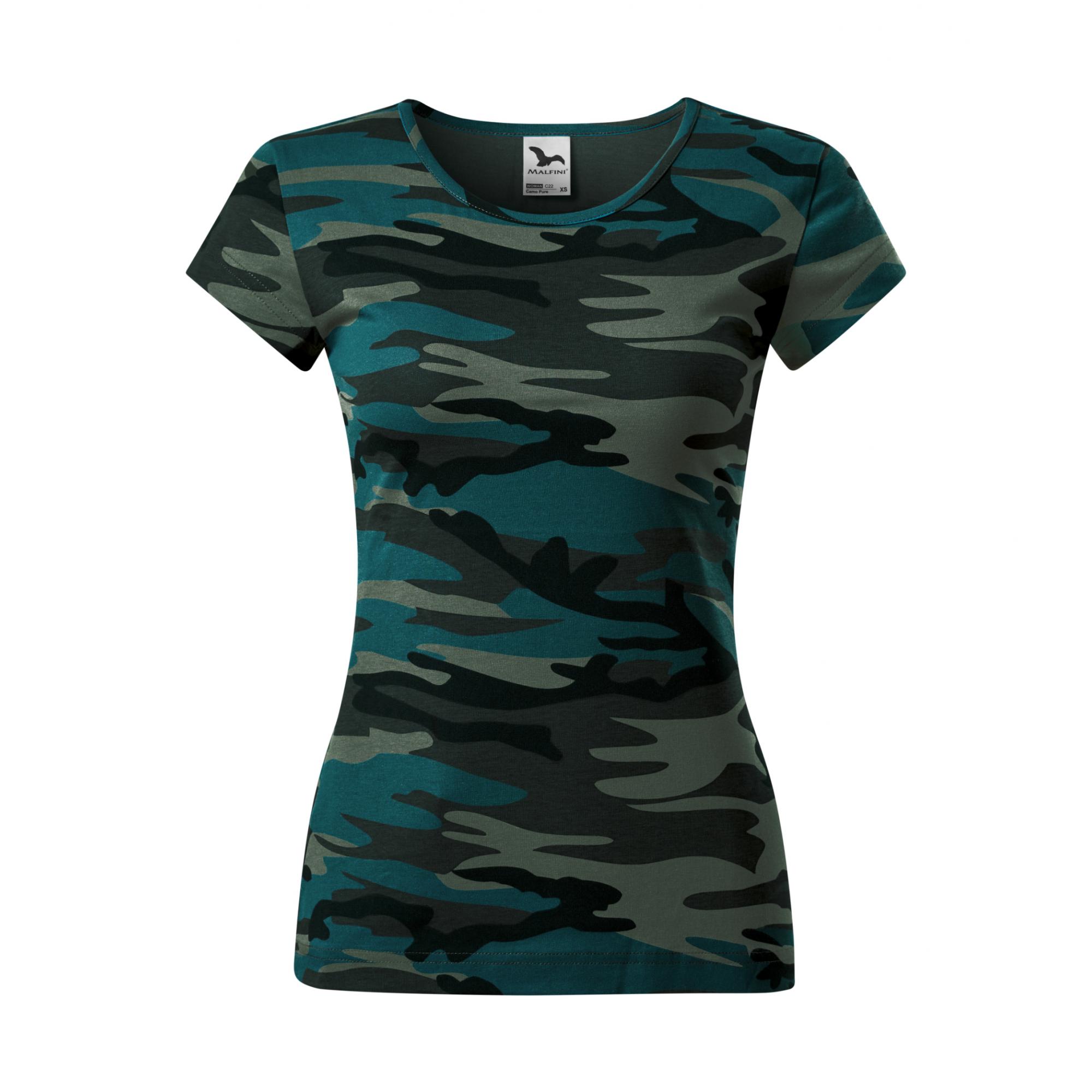 Tricou pentru damă Camo Pure C22 camouflage petrol S