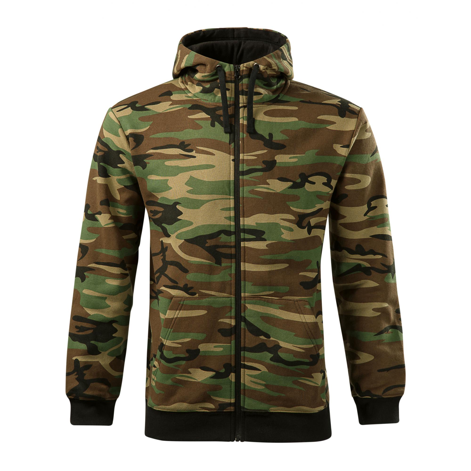 Hanorac pentru bărbaţi Camo Zipper C19 Camuflaj maro XL