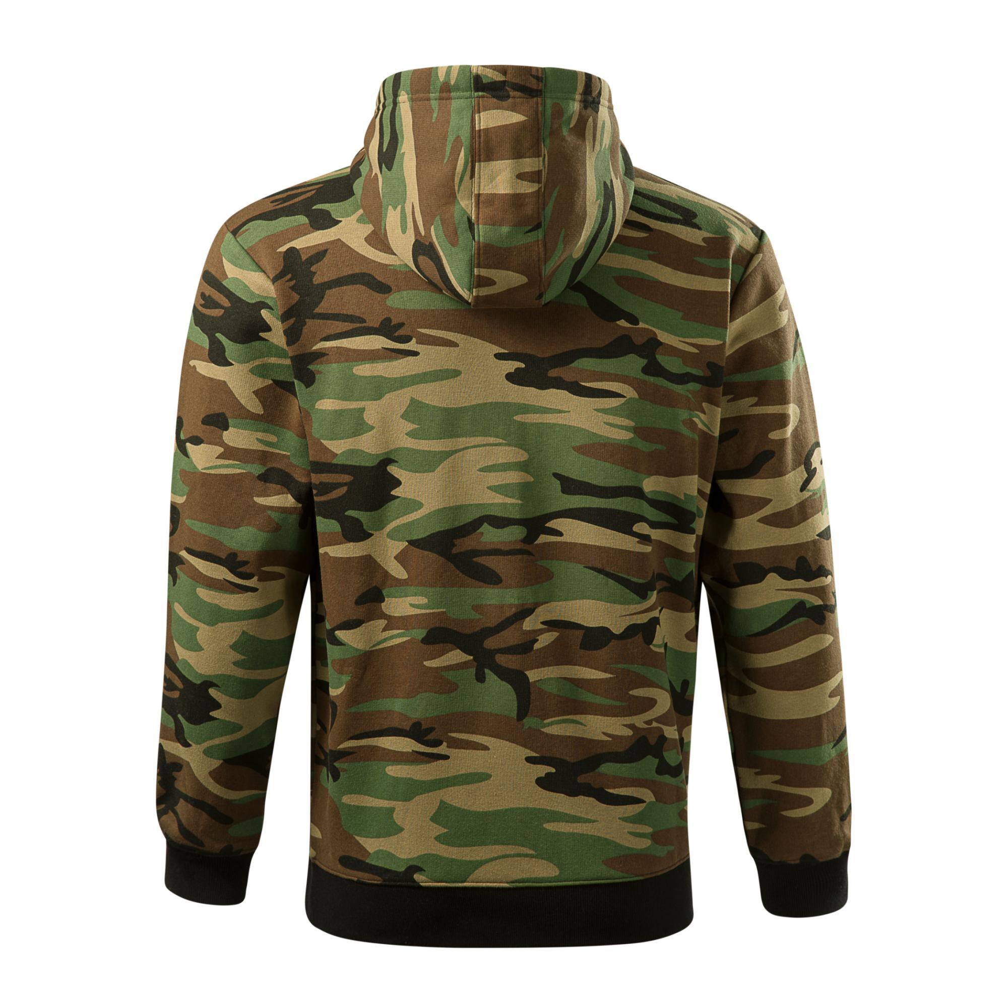 Hanorac pentru bărbaţi Camo Zipper C19 Camuflaj maro XL