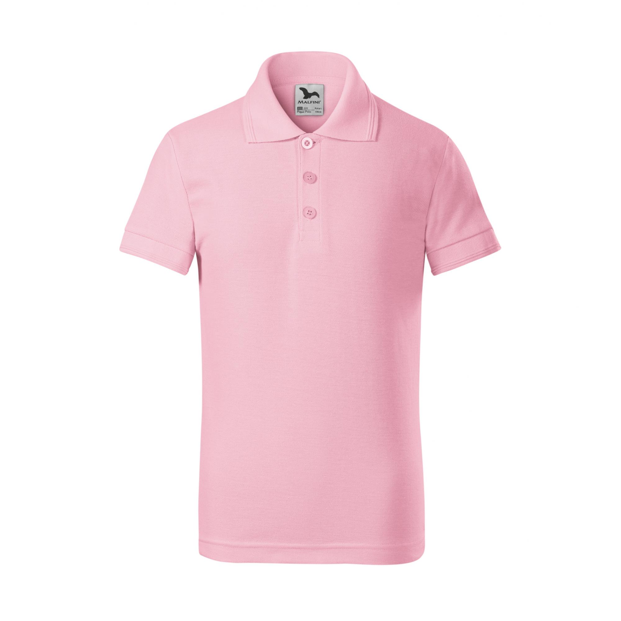 Tricou polo pentru copii Pique Polo X22 Roz 8ani