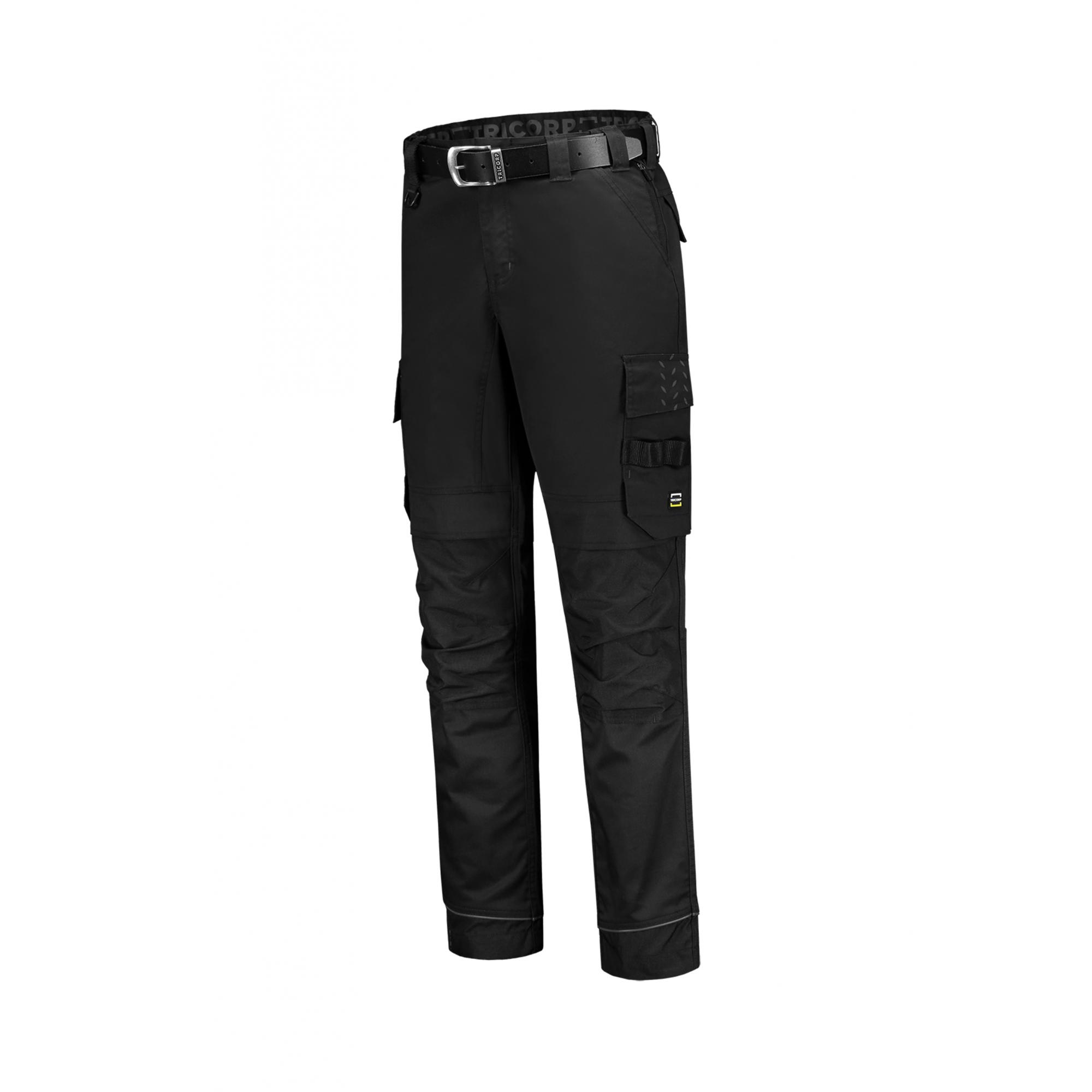 Pantaloni de lucru unisex Work Pants Twill Cordura Stretch T62 Negru