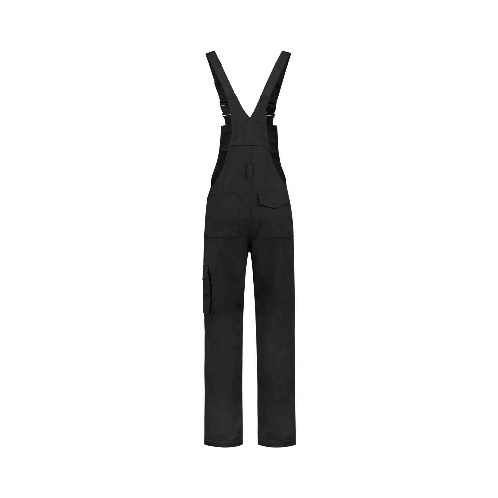 Salopetă unisex Dungaree Overall Industrial T66 Negru S