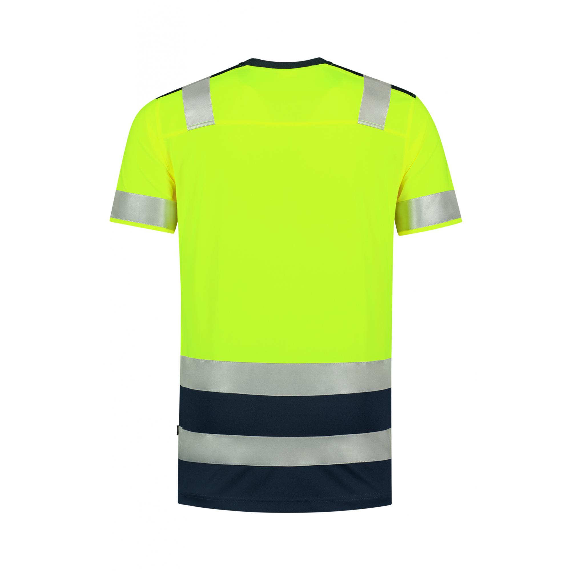 Tricou unisex T-Shirt High Vis Bicolor T01 Galben S