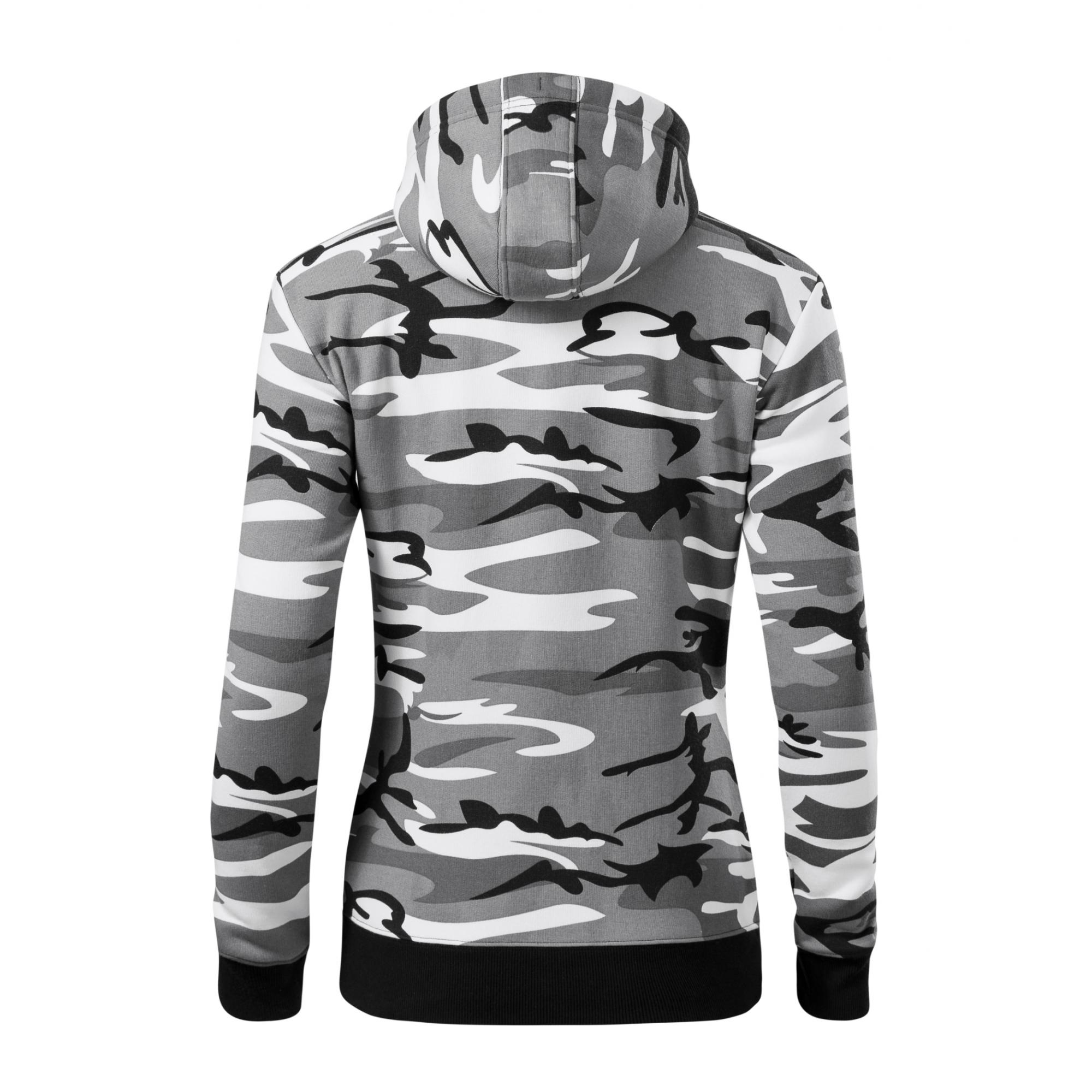 Hanorac pentru damă Camo Zipper C20 Camuflaj gri XXL