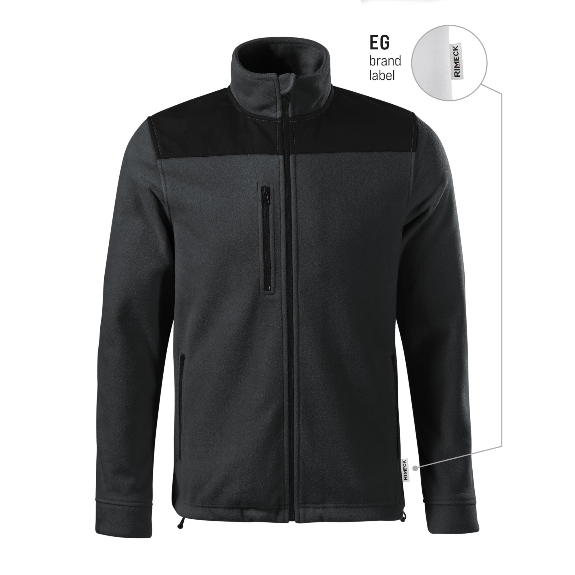 Jachetă fleece unisex Effect 530 ebony gray 94 (brand label) XXL