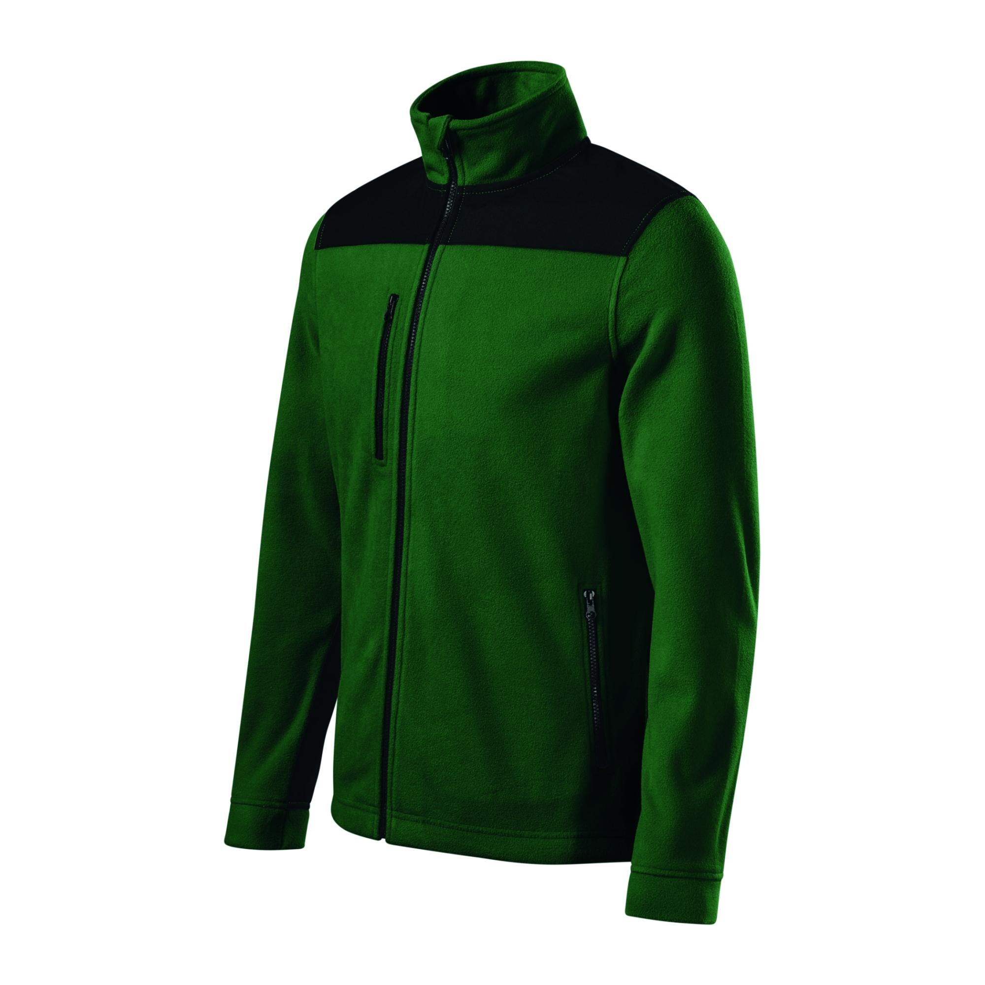 Jachetă fleece unisex Effect 530 verde sticlă 06 (brand label)