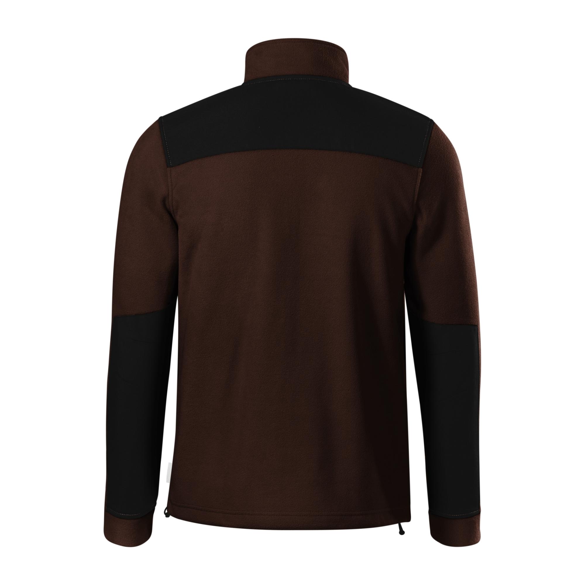 Jachetă fleece unisex Effect 530 cafea 27 (brand label) L