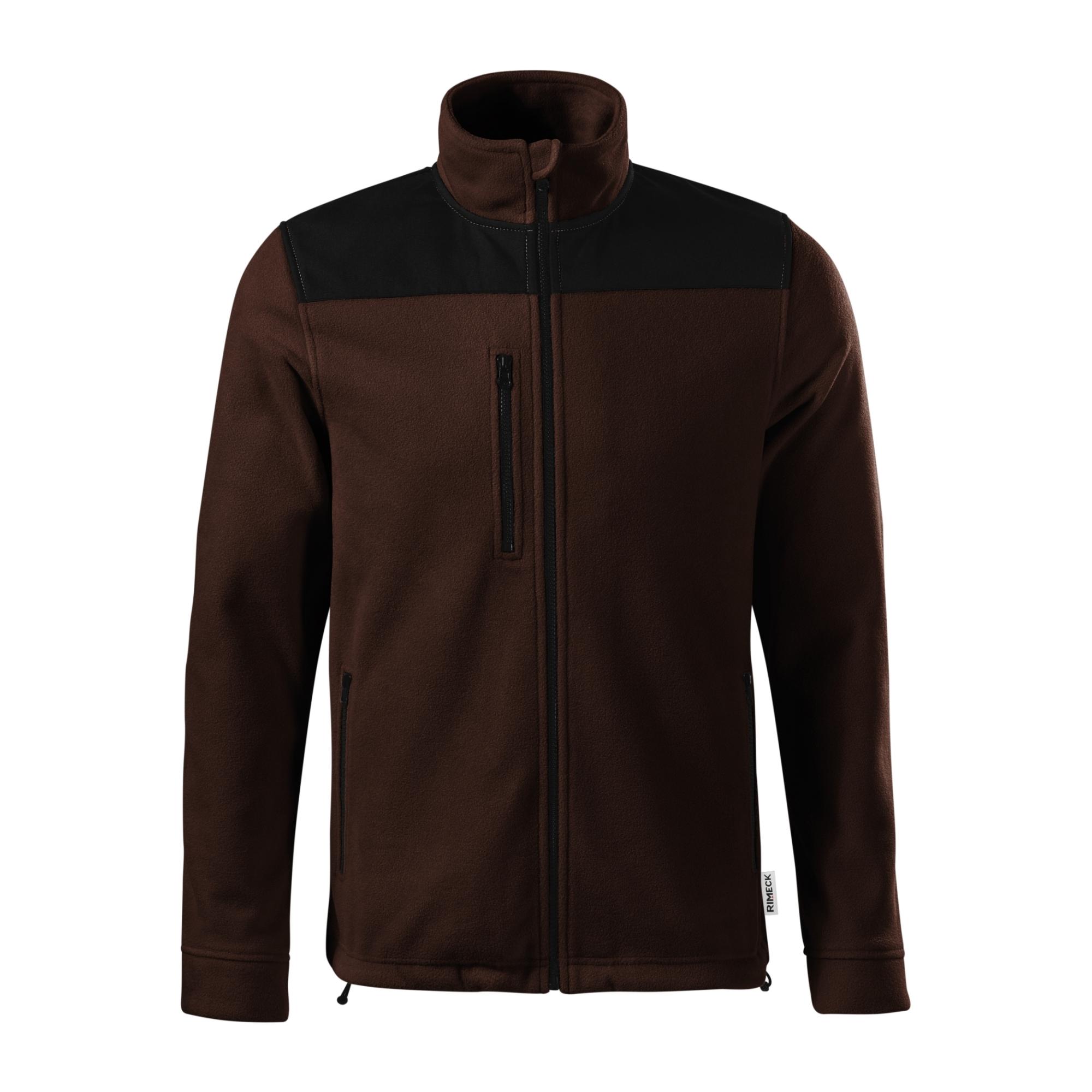 Jachetă fleece unisex Effect 530 cafea 27 (brand label) L