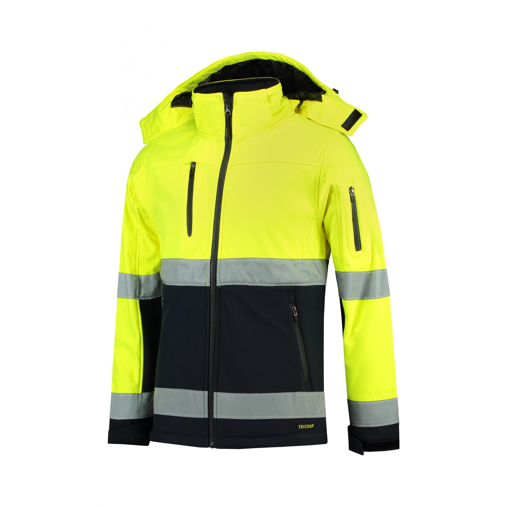 Jachetă softshell unisex Bi-color EN ISO 20471 Softshell T52 Galben L