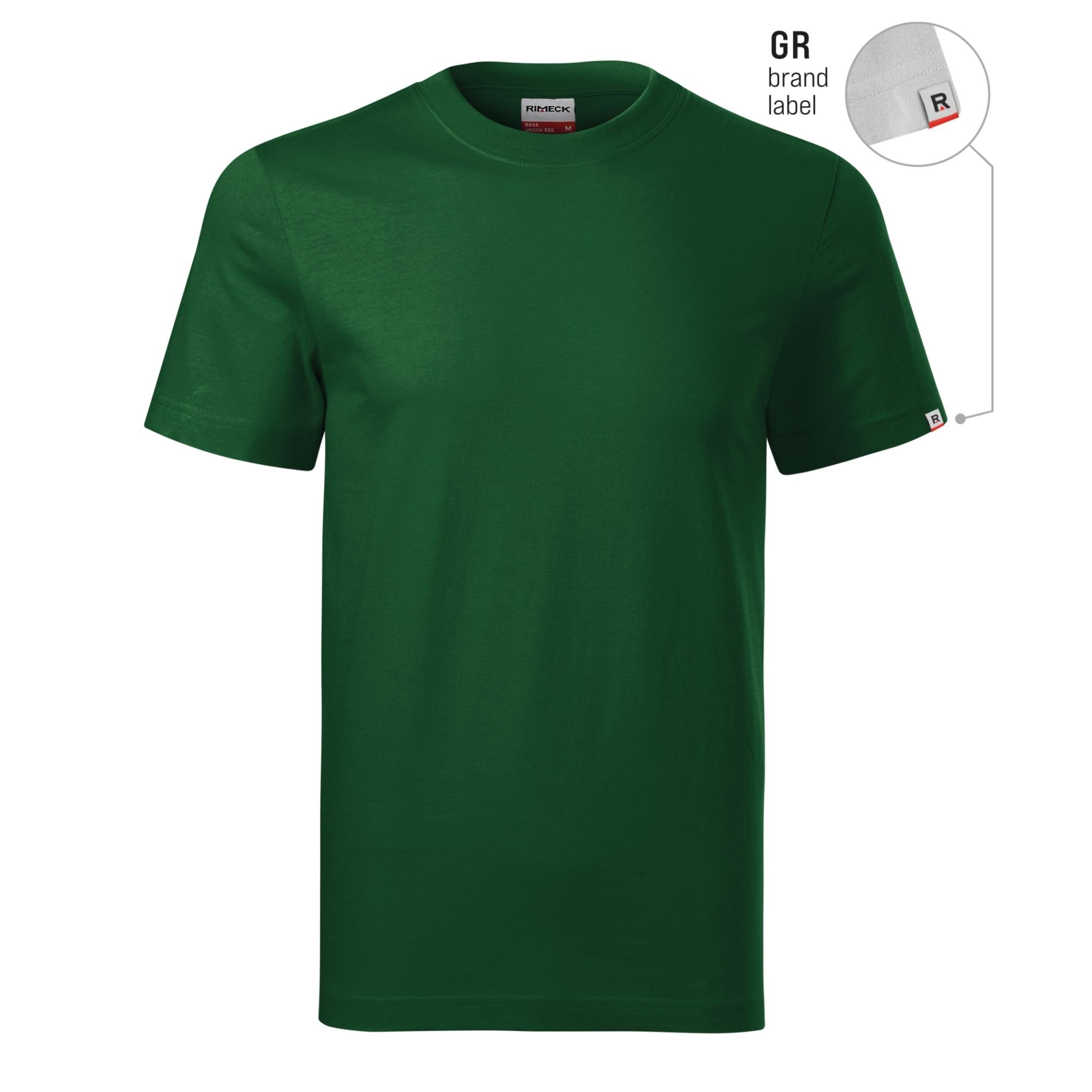 Tricou unisex Base R06 verde sticlă 06 (brand label) 4XL