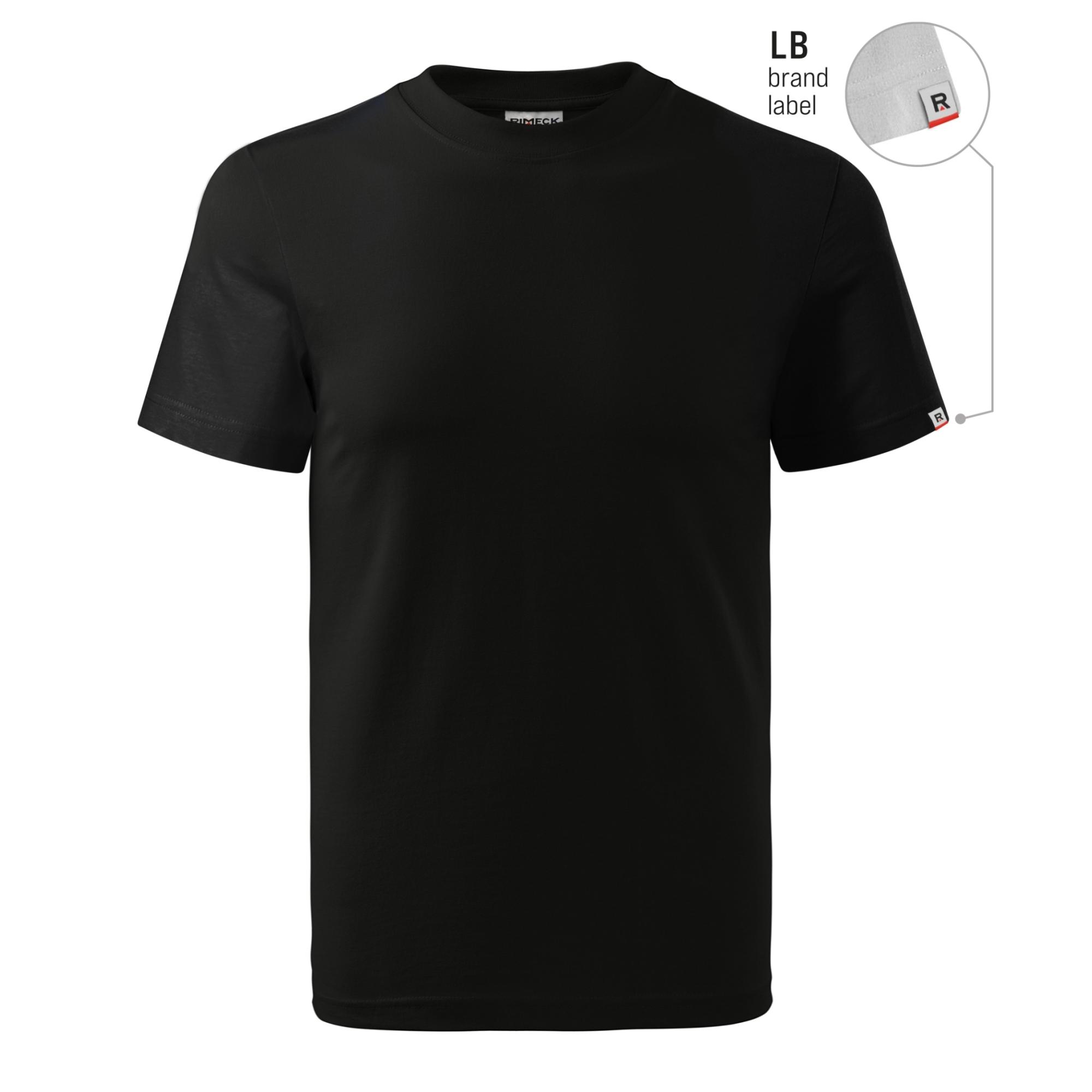 Tricou unisex Base R06 negru 01 (brand label) L