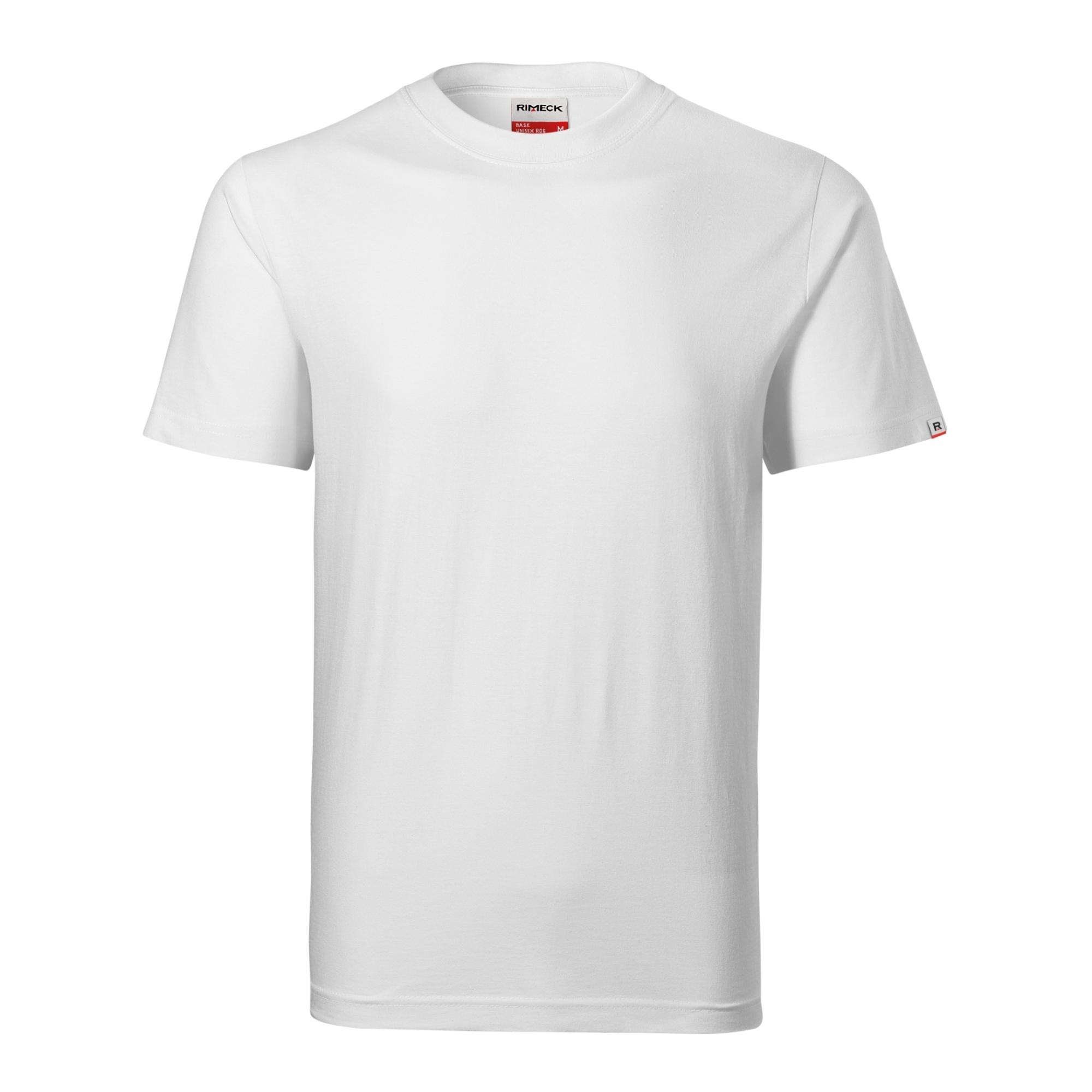 Tricou unisex Base R06 alb 00 (brand label) M