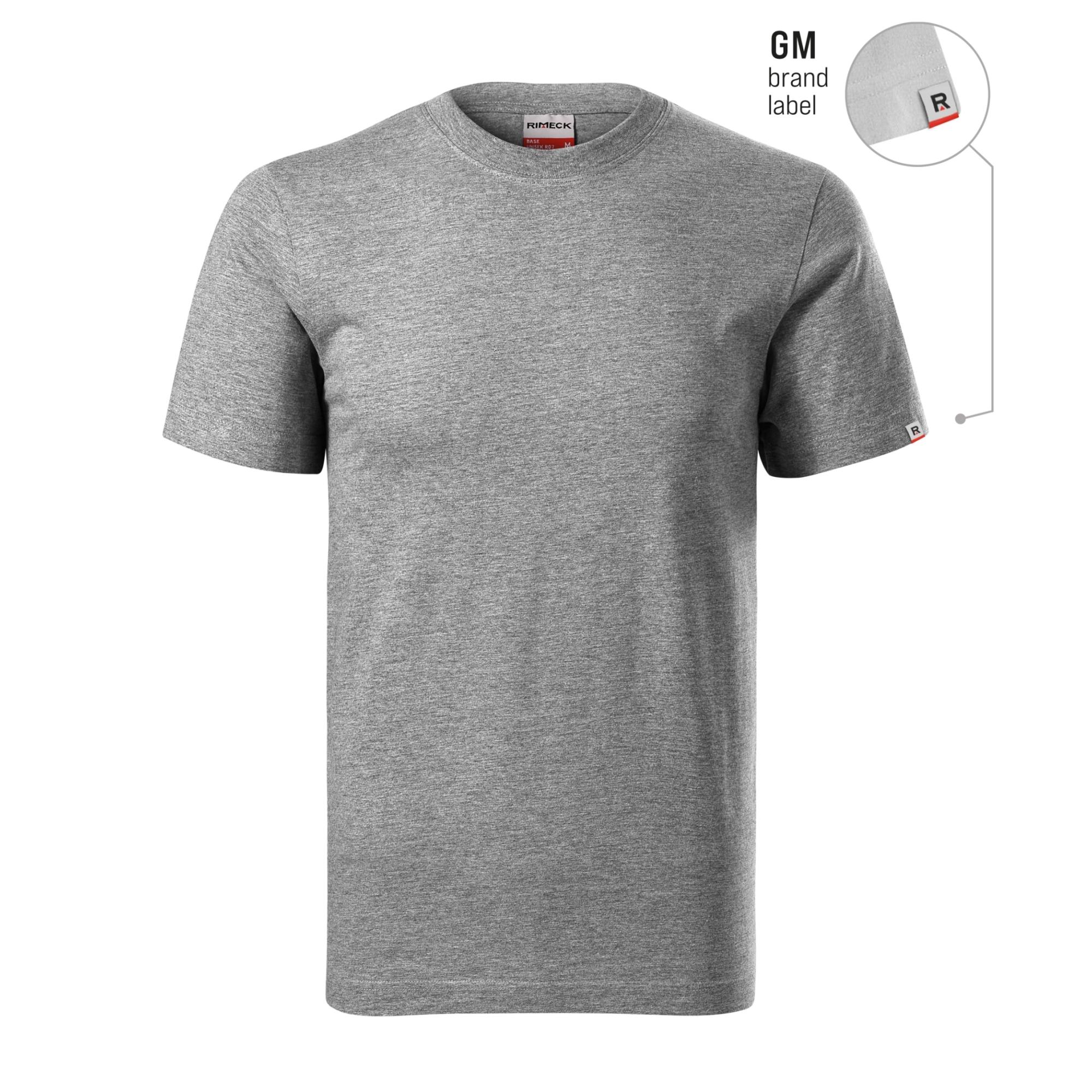 Tricou unisex Recall R07 gri închis 12 (brand label) 4XL
