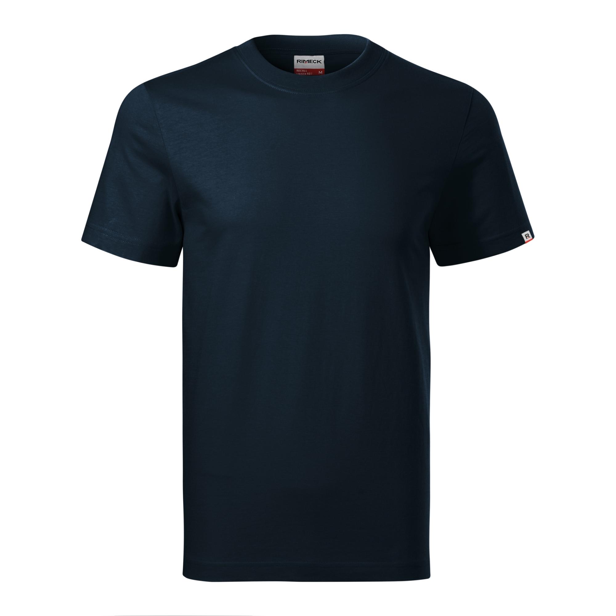 Tricou unisex Recall R07 albastru marin 02 (brand label) M