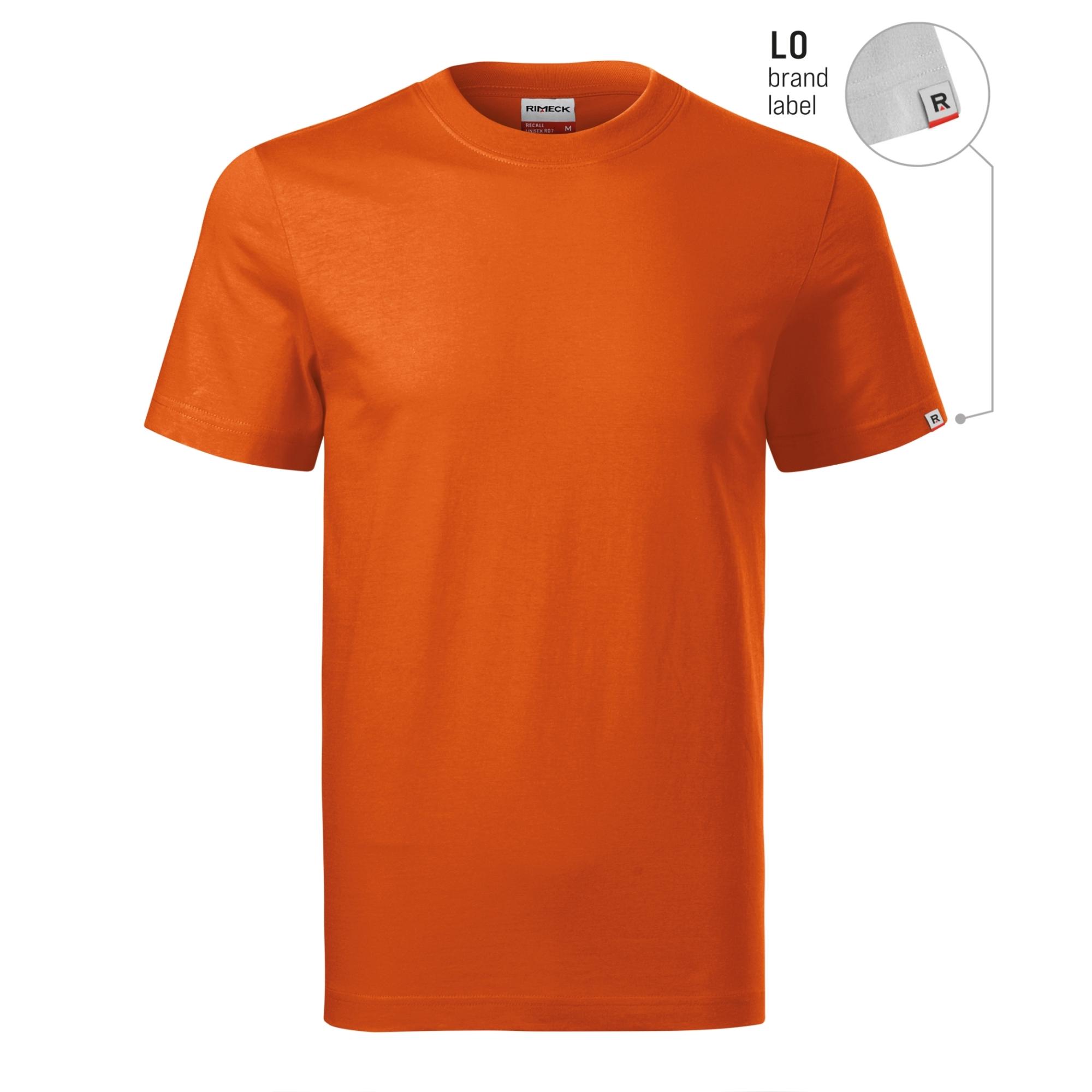 Tricou unisex Recall R07 portocaliu 11 (brand label) 5XL