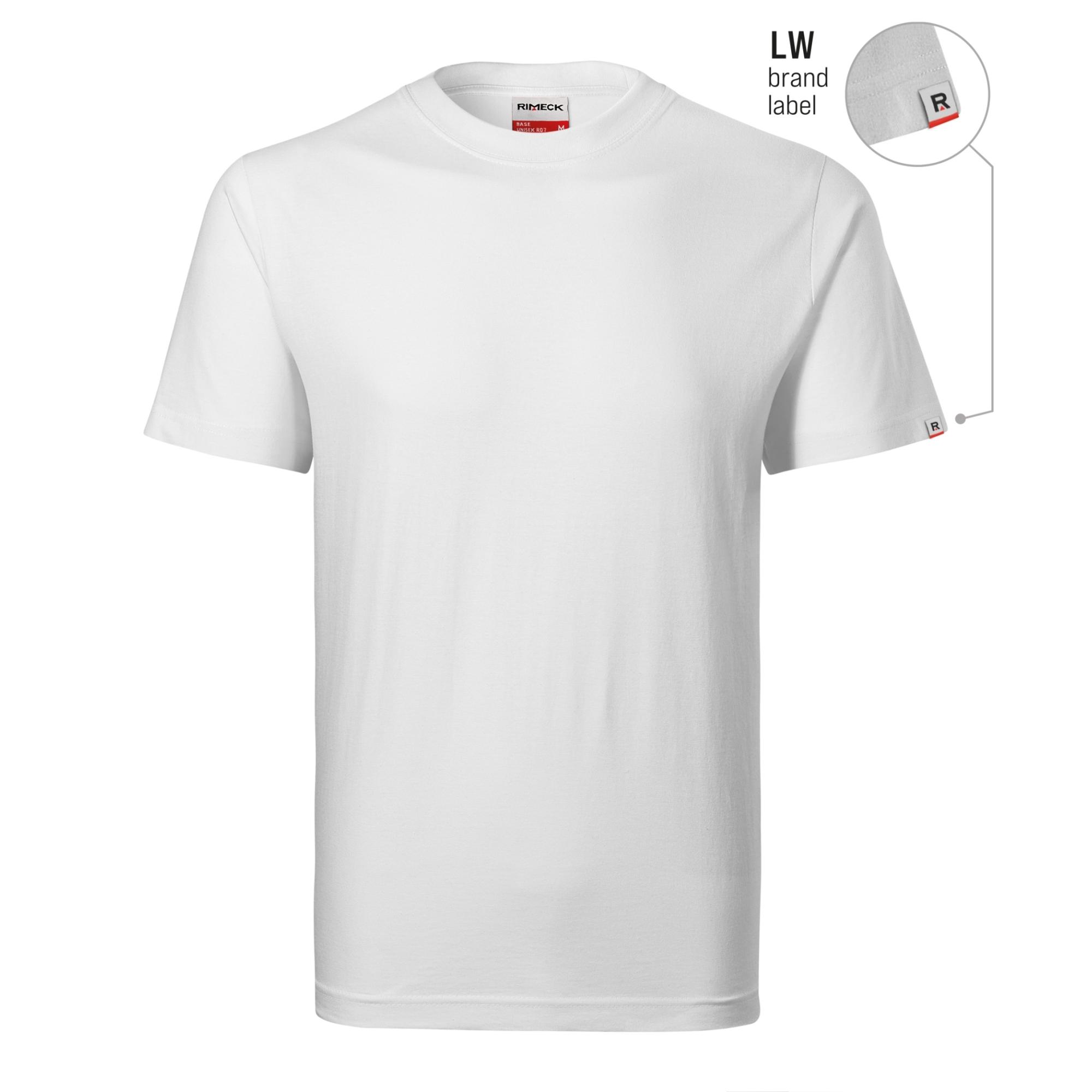 Tricou unisex Recall R07 alb 00 (brand label) 4XL