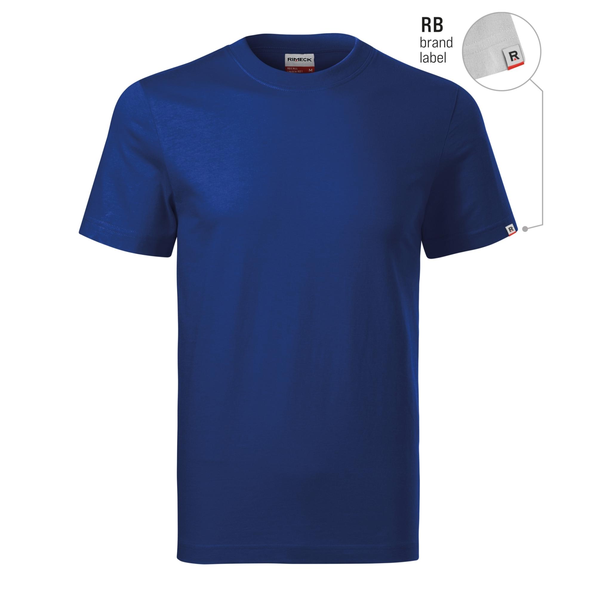 Tricou unisex Recall R07 albastru regal 05 (brand label) 5XL