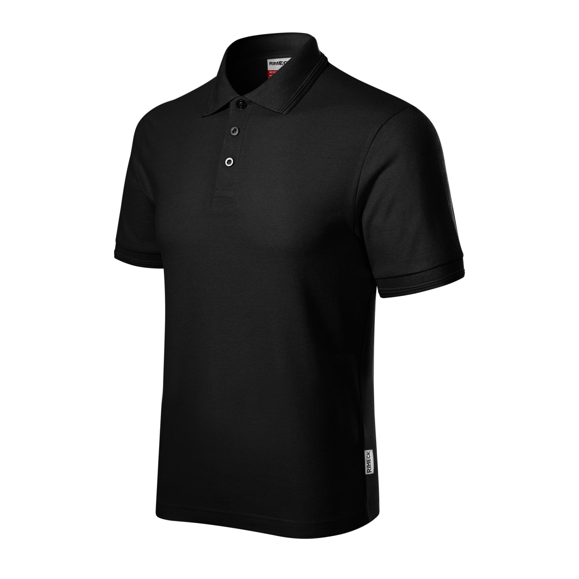 Tricou polo pentru bărbaţi Reserve R22 negru 01 (brand label) 3XL