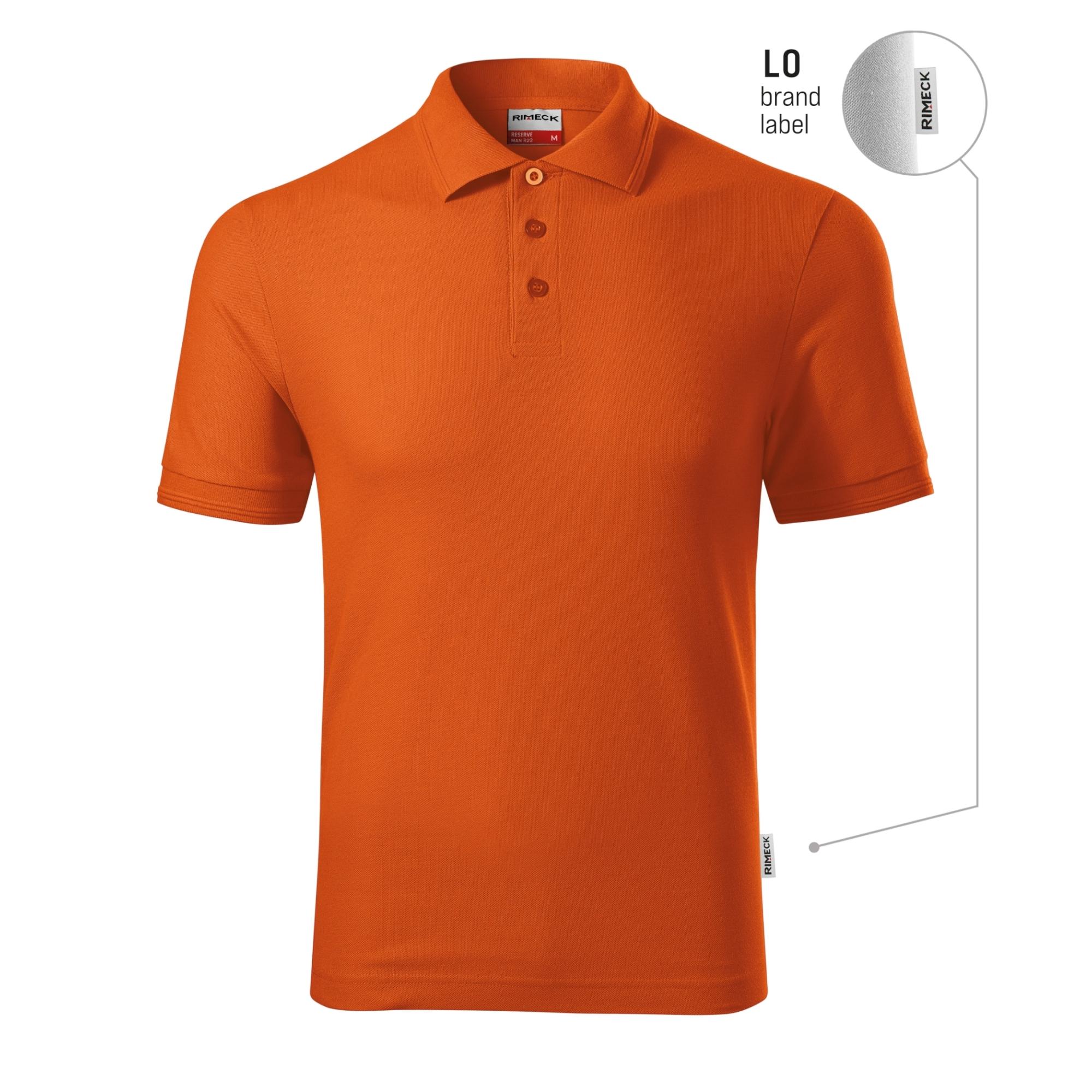 Tricou polo pentru bărbaţi Reserve R22 portocaliu 11 (brand label) 3XL