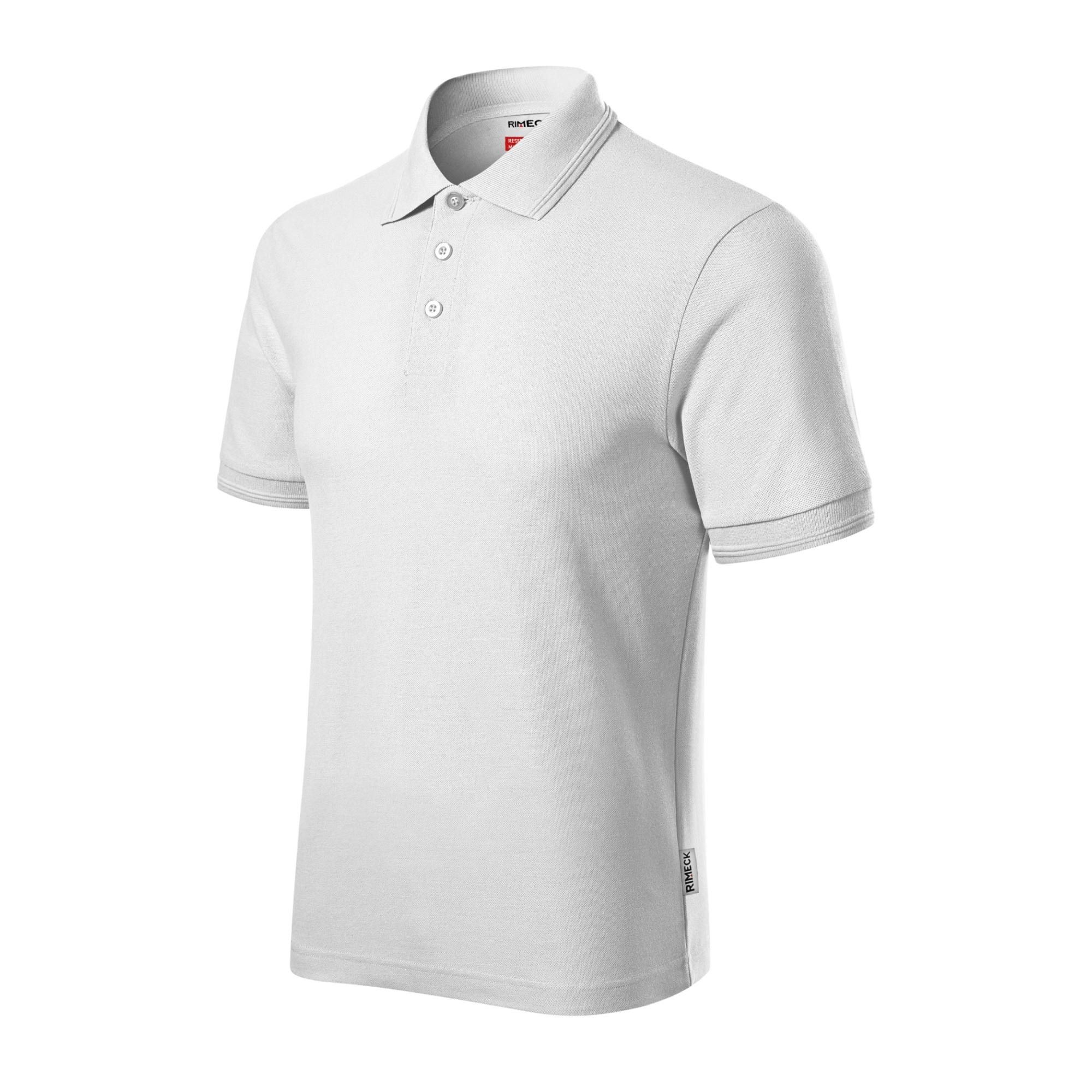 Tricou polo pentru bărbaţi Reserve R22 alb 00 (brand label)