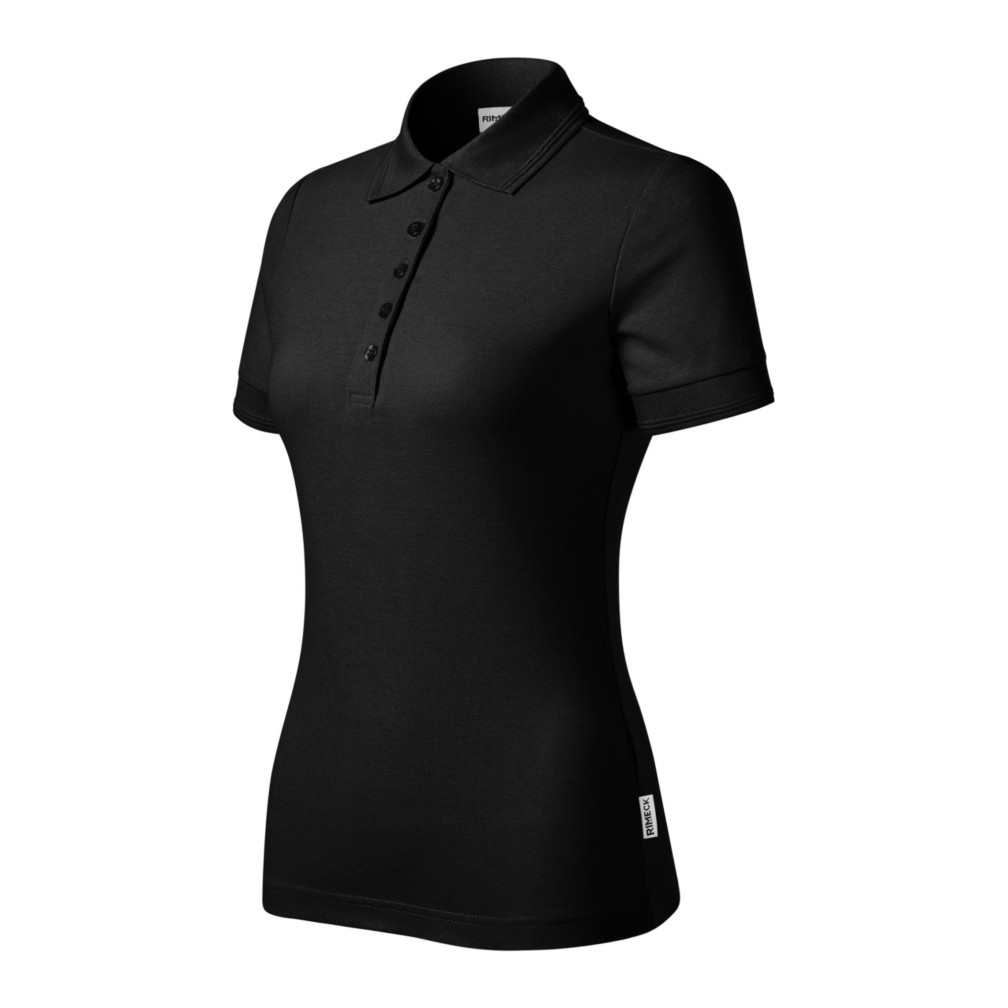 Tricou polo pentru damă Reserve R23 negru 01 (brand label)