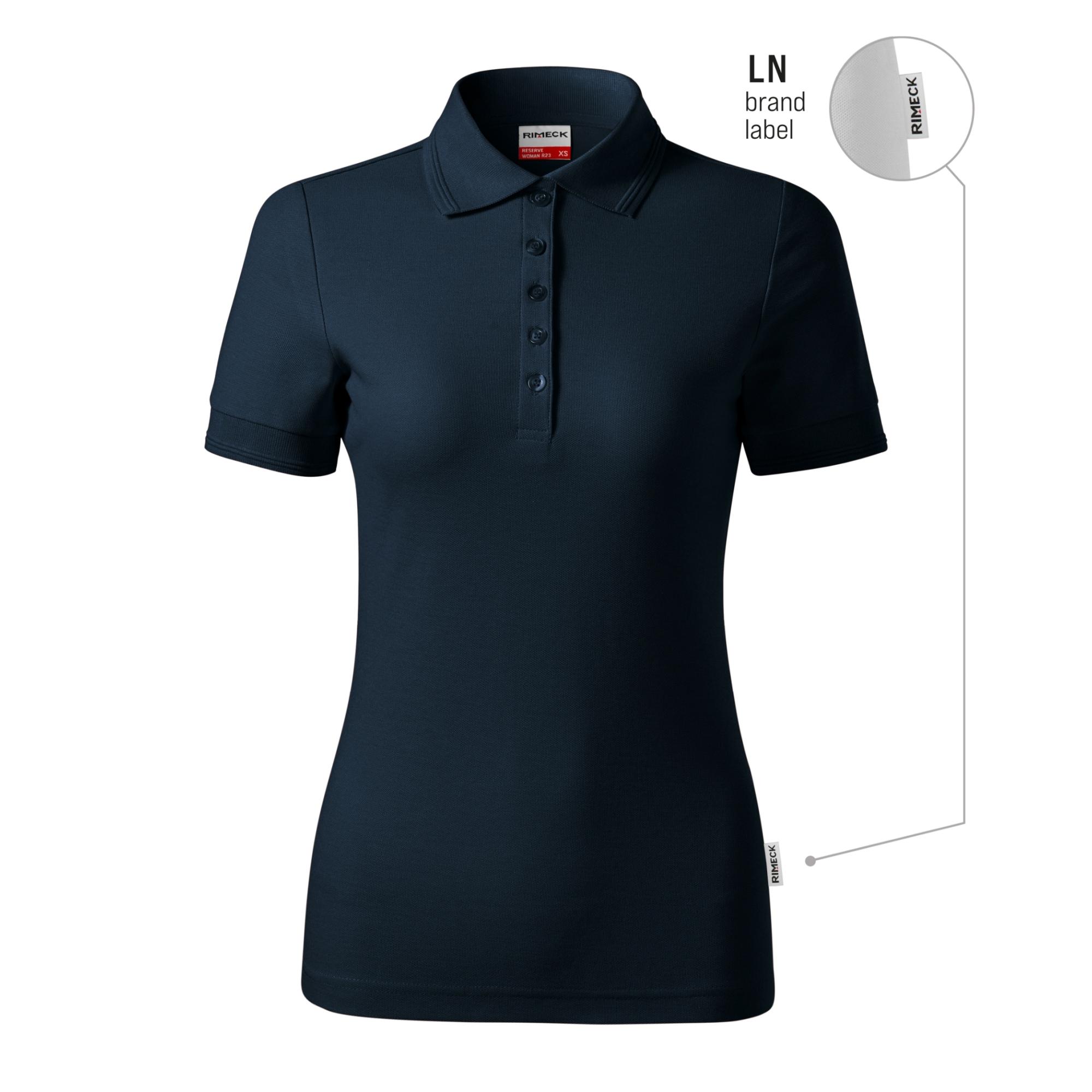 Tricou polo pentru damă Reserve R23 albastru marin 02 (brand label) L