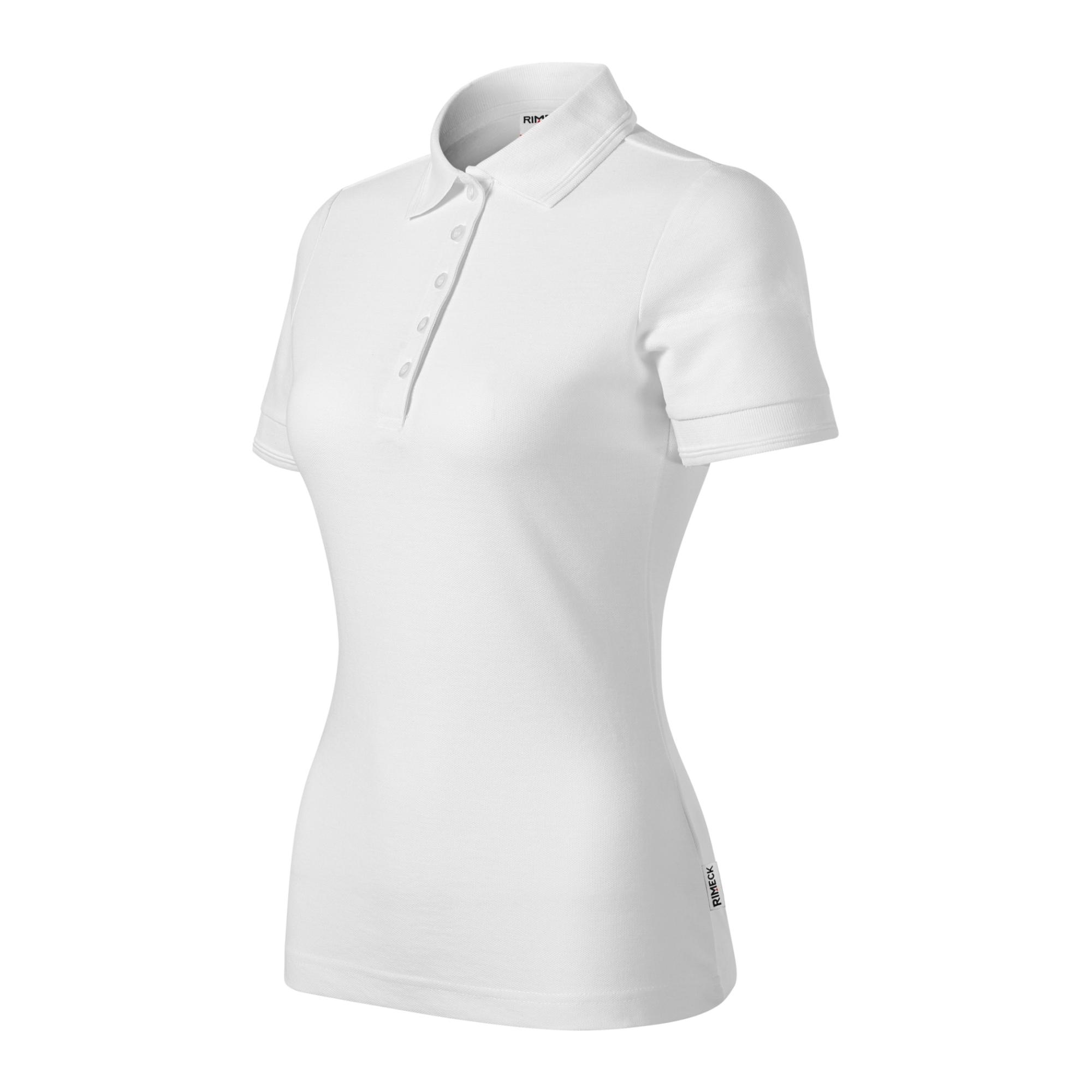 Tricou polo pentru damă Reserve R23 alb 00 (brand label)