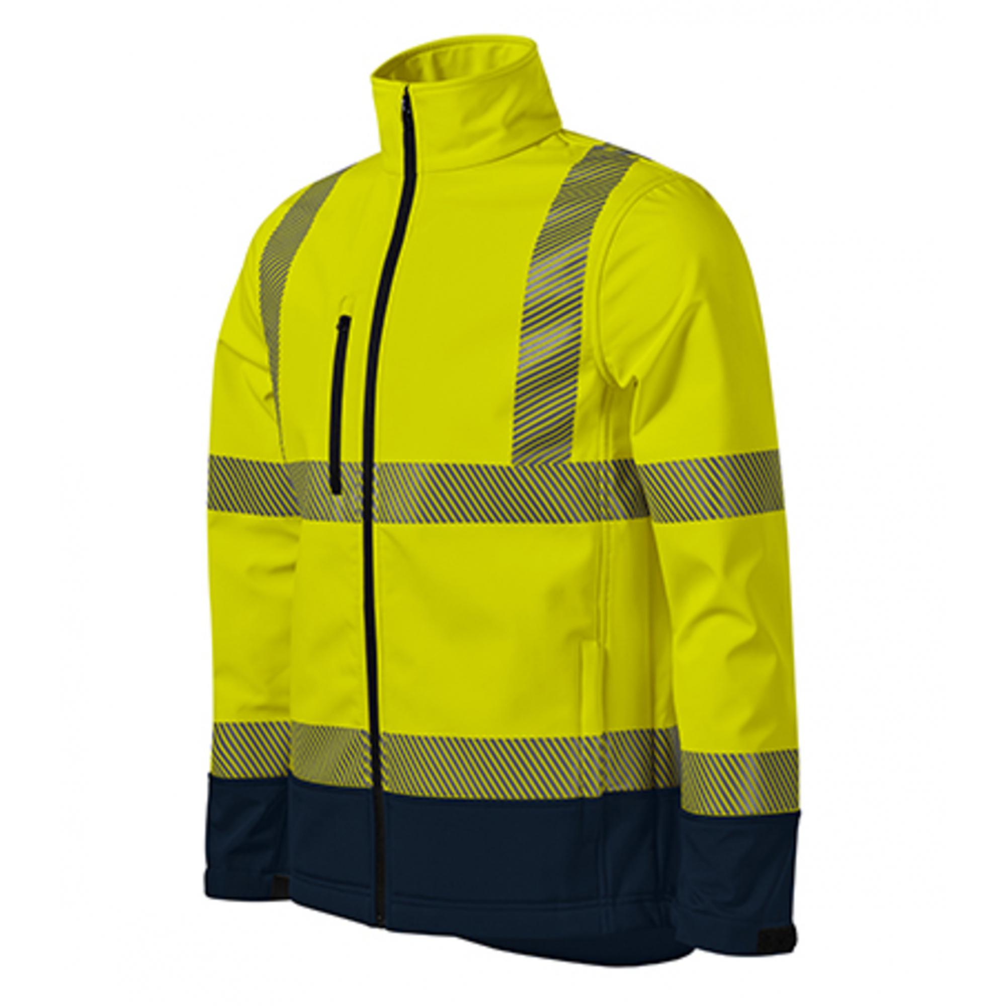 Jachetă softshell unisex HV Drop 5V3 Galben reflectorizant