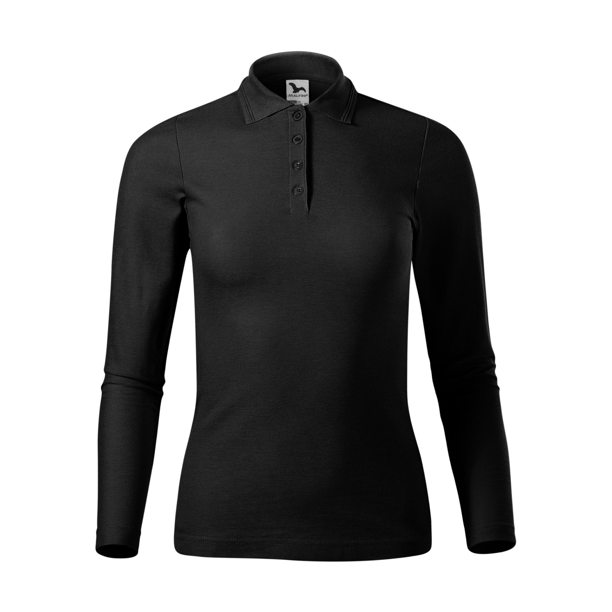 Tricou polo pentru damă Pique Polo LS 231 Negru M