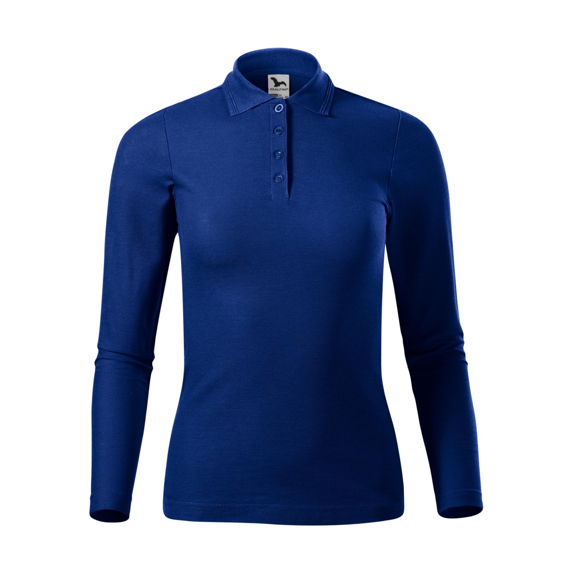 Tricou polo pentru damă Pique Polo LS 231 Albastru regal M