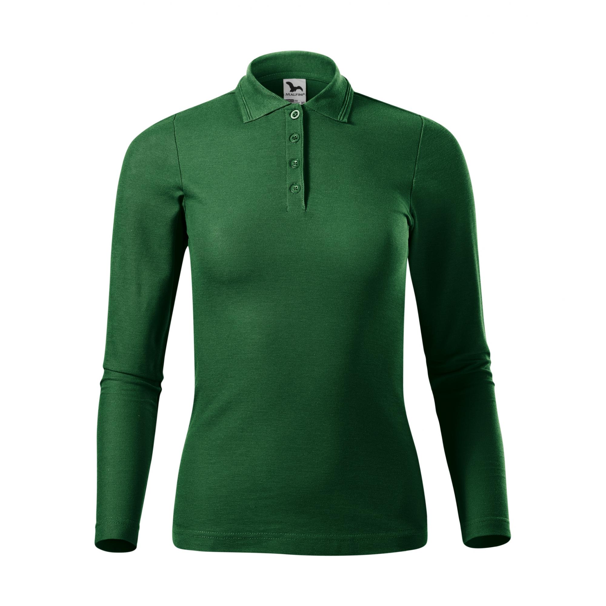 Tricou polo pentru damă Pique Polo LS 231 Verde sticla XXL