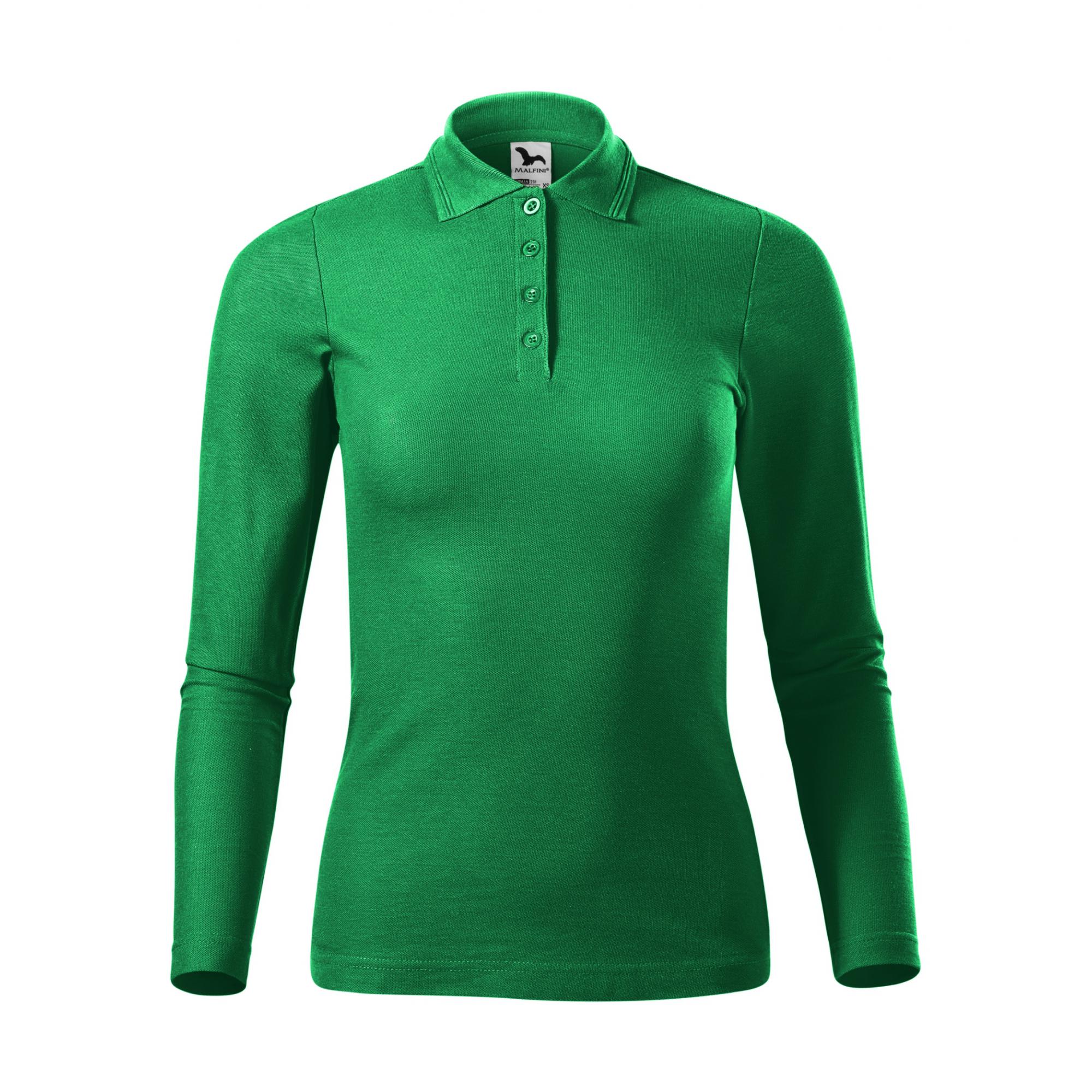 Tricou polo pentru damă Pique Polo LS 231 Verde mediu XXL