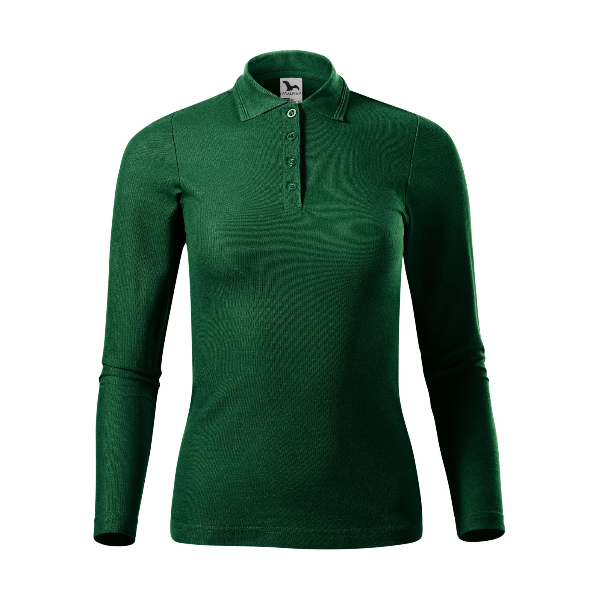Tricou polo pentru damă Pique Polo LS 231 dark green L