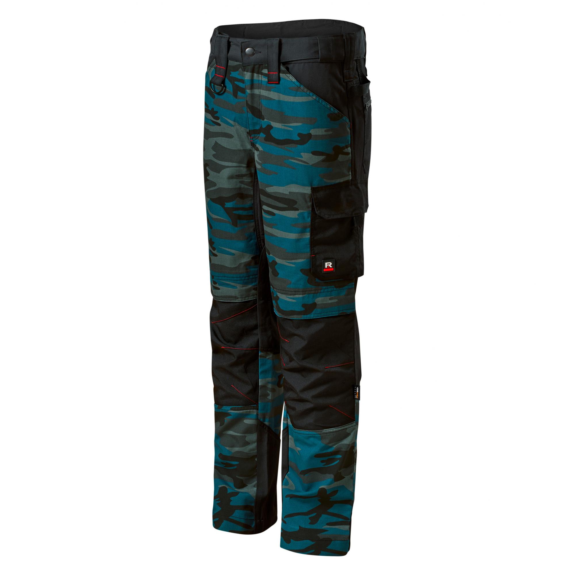 Pantaloni de lucru pentru bărbaţi Vertex Camo W09 camouflage petrol 50