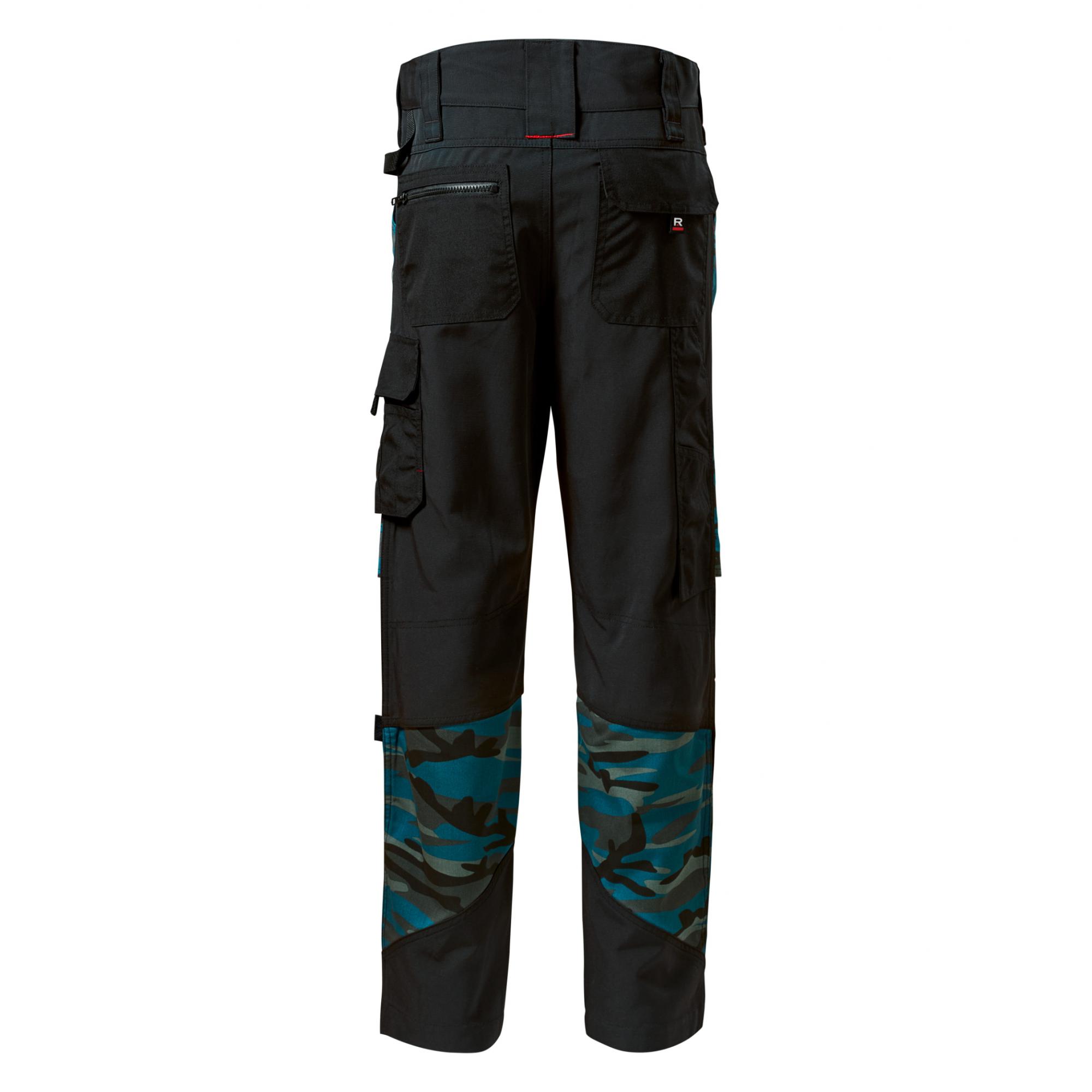 Pantaloni de lucru pentru bărbaţi Vertex Camo W09 camouflage petrol 58