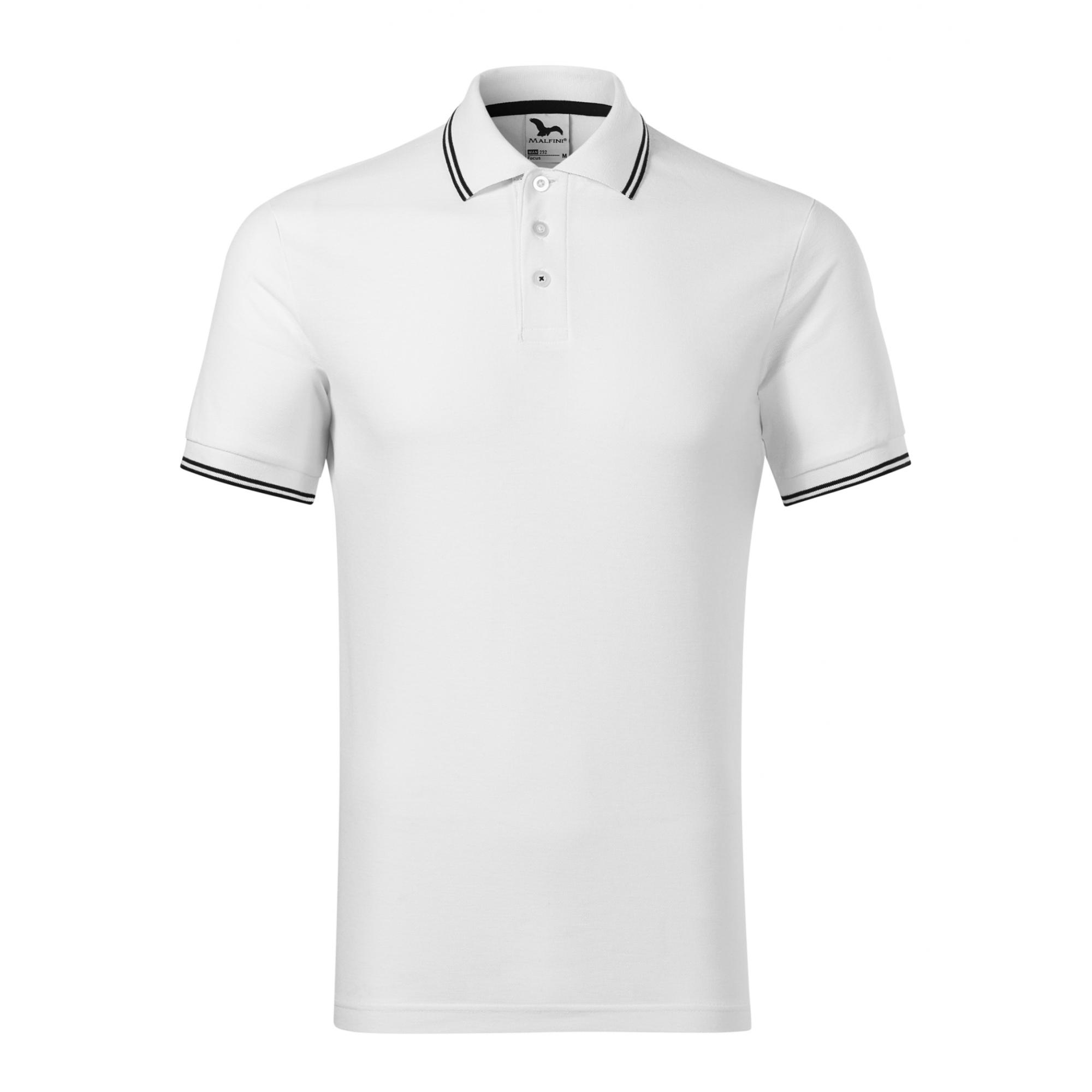 Tricou polo pentru bărbaţi Focus 232 Alb L