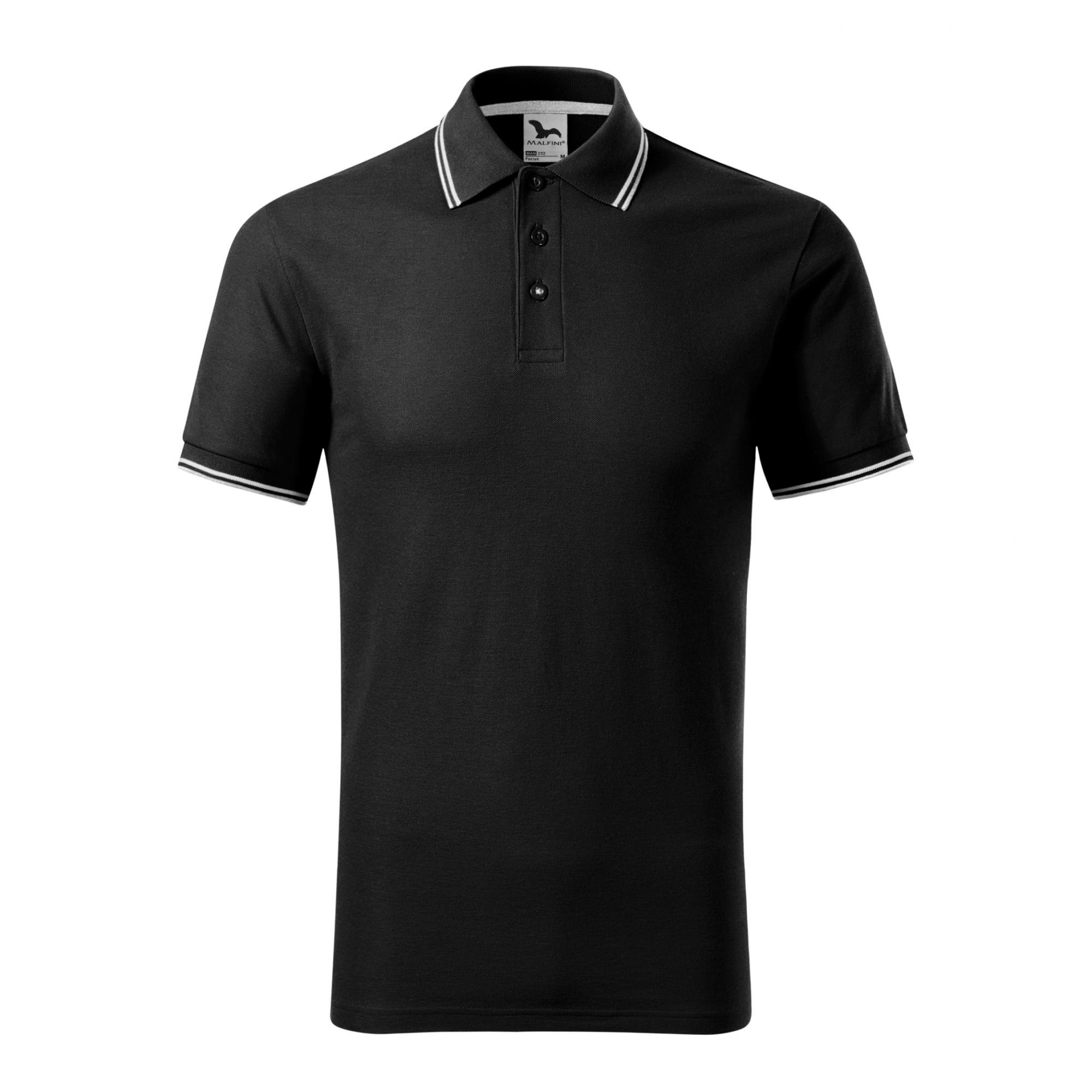 Tricou polo pentru bărbaţi Focus 232 Negru M