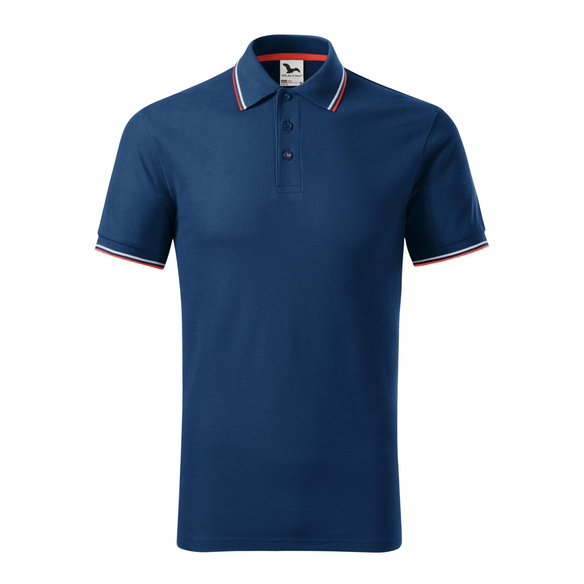 Tricou polo pentru bărbaţi Focus 232 Midnight blue 3XL