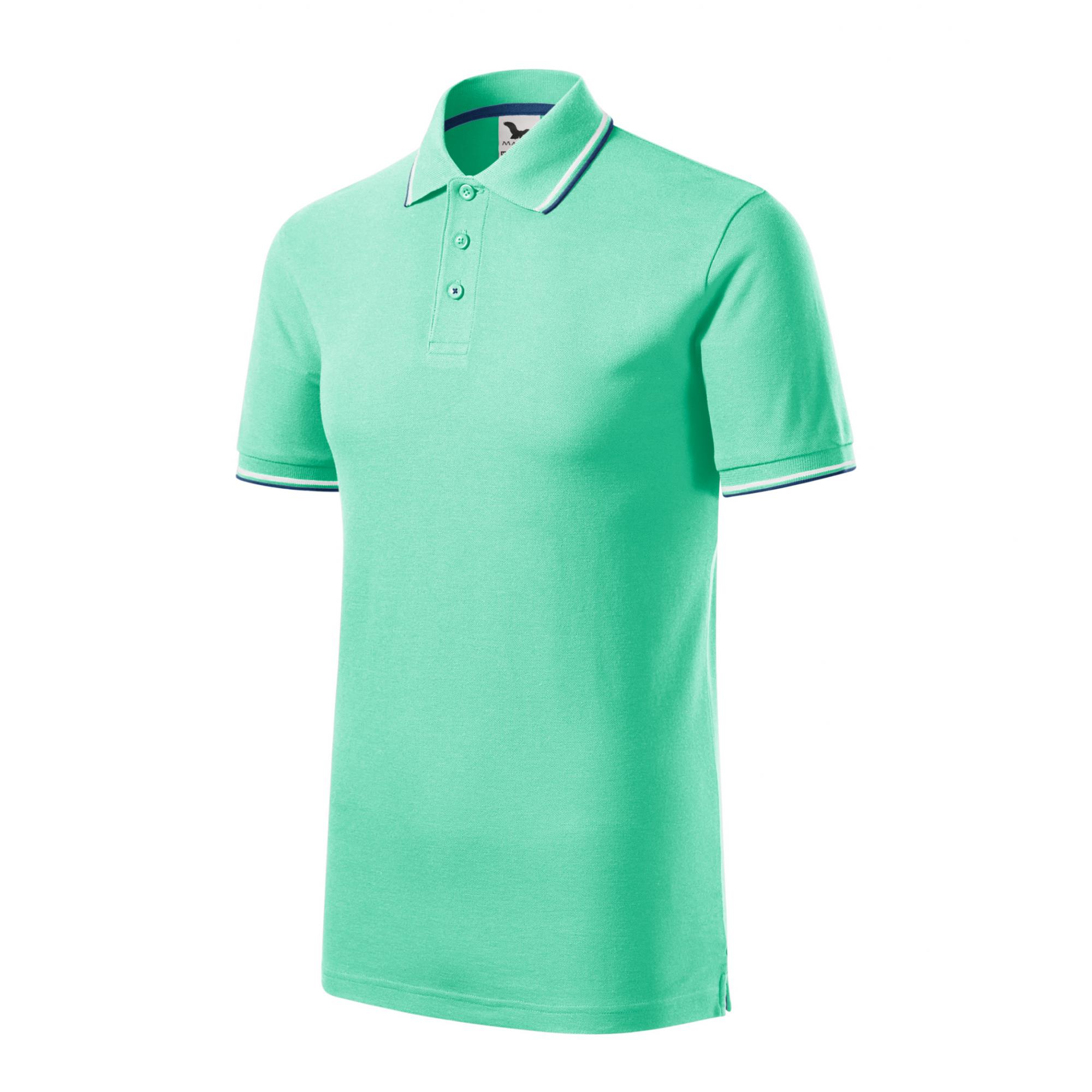 Tricou polo pentru bărbaţi Focus 232 Verde mentă 3XL