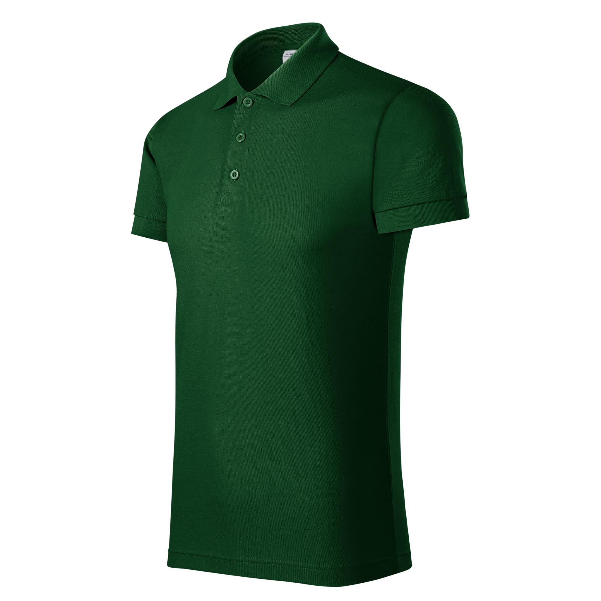 Tricou polo pentru bărbaţi Joy P2X Verde sticla XXL