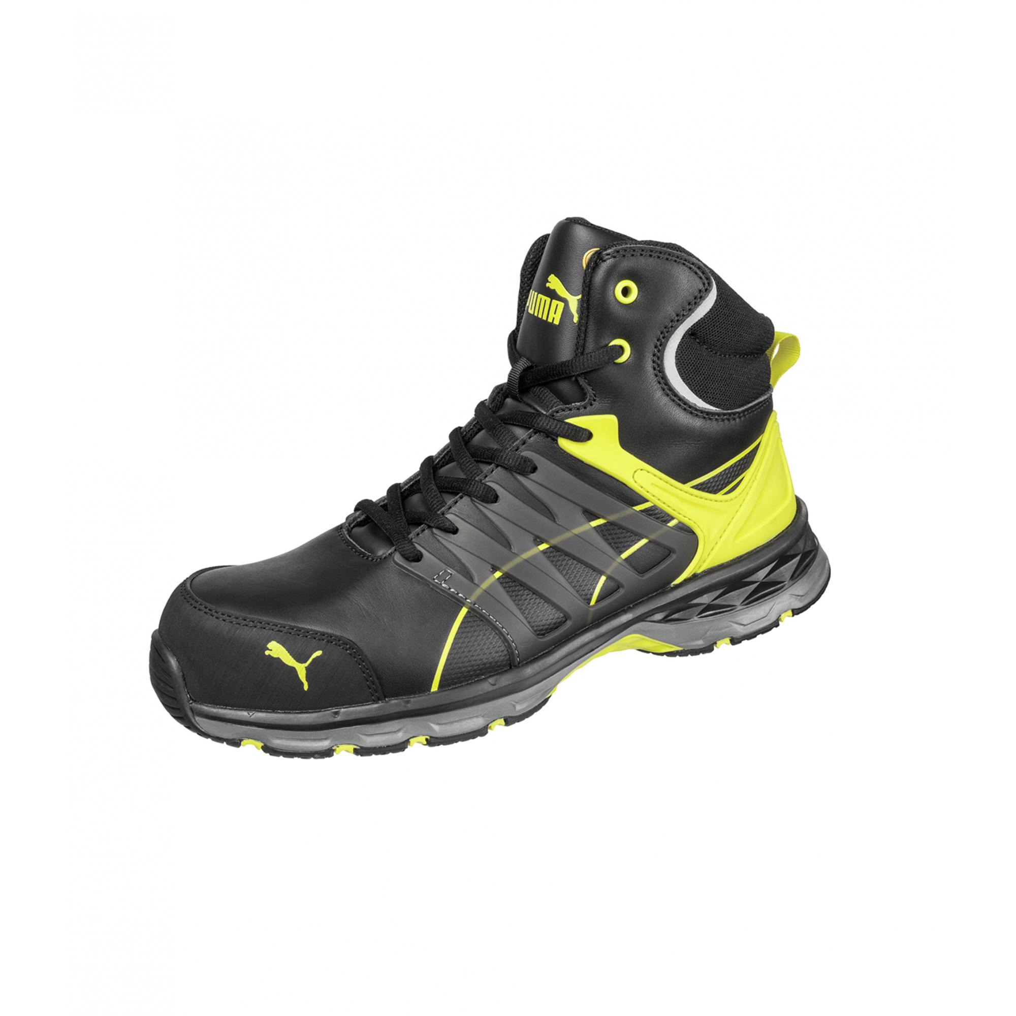 Bocanci pentru bărbaţi VELOCITY 2.0 YELLOW MID S12 Negru
