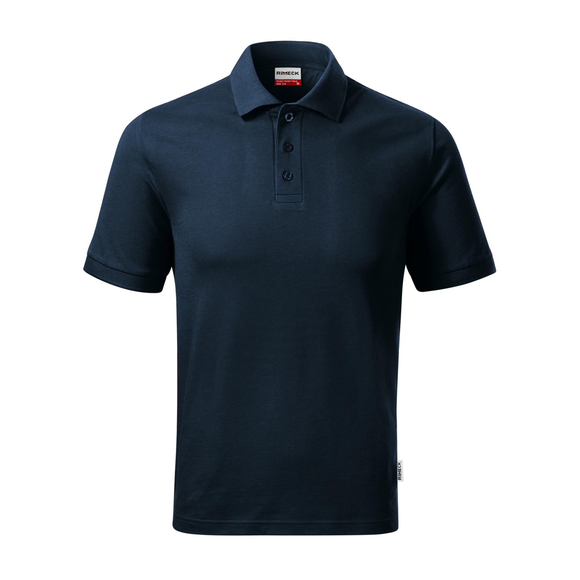 Tricou polo pentru bărbaţi Resist Heavy Polo R20 Albastru marin 4XL