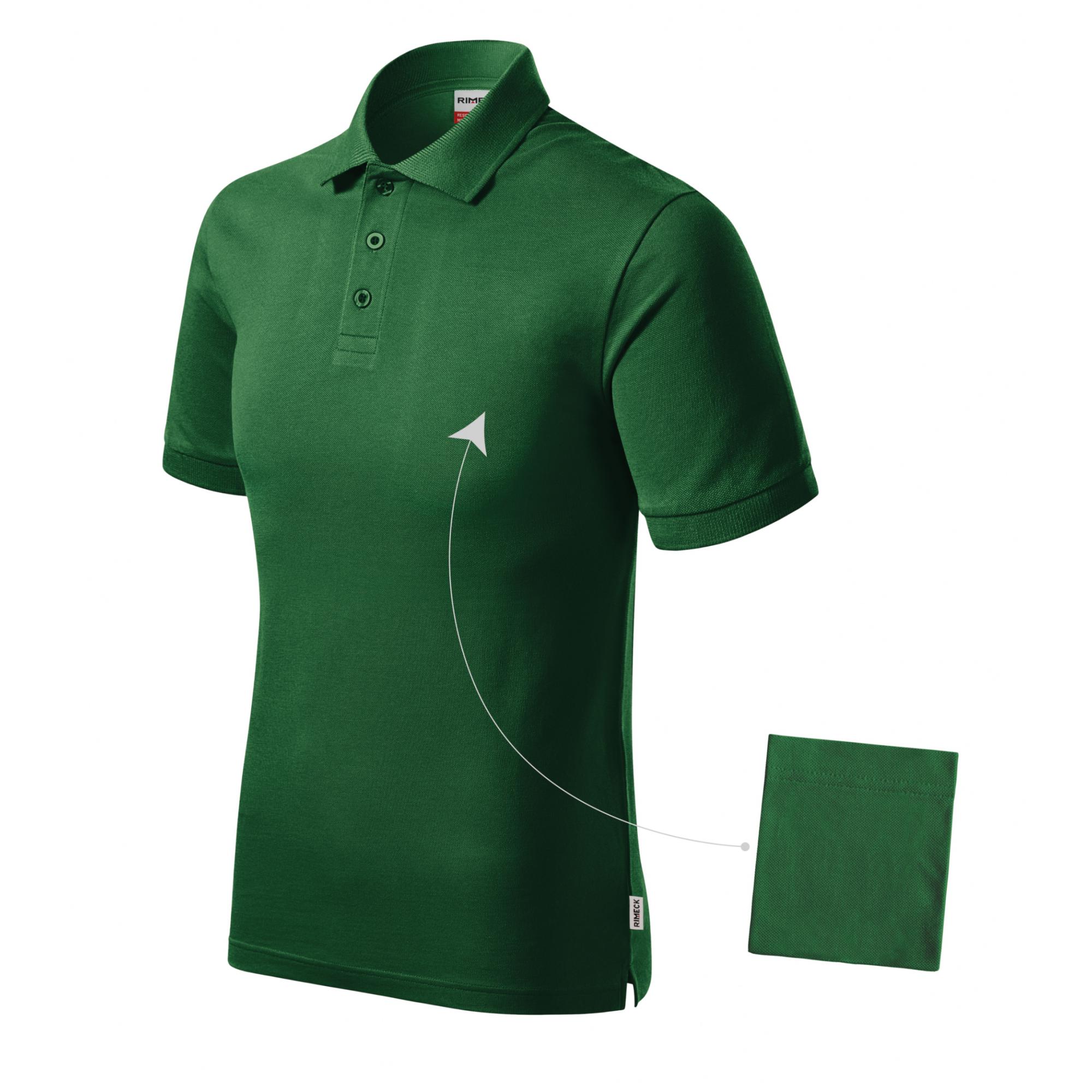 Tricou polo pentru bărbaţi Resist Heavy Polo R20 Verde sticla