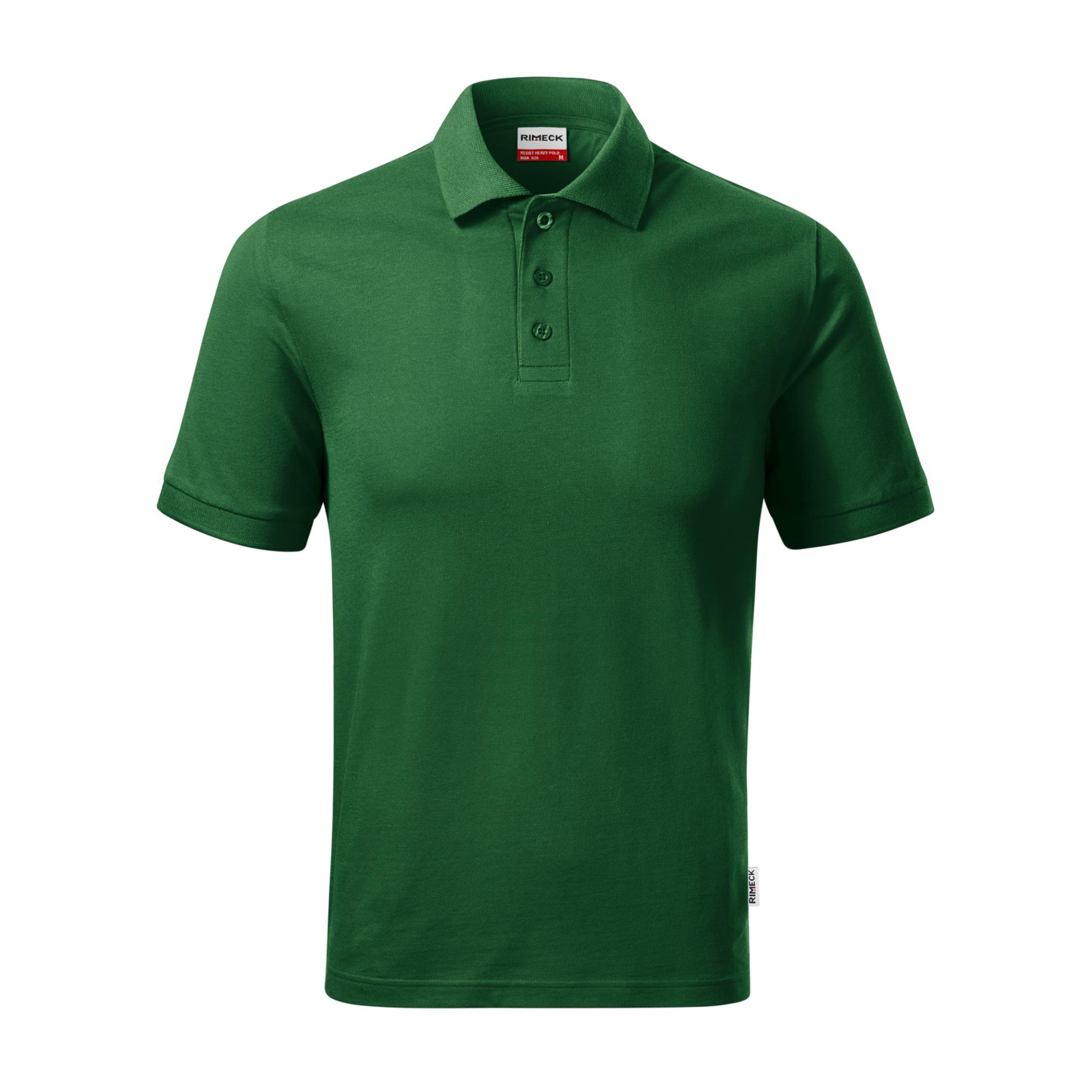 Tricou polo pentru bărbaţi Resist Heavy Polo R20 Verde sticla M