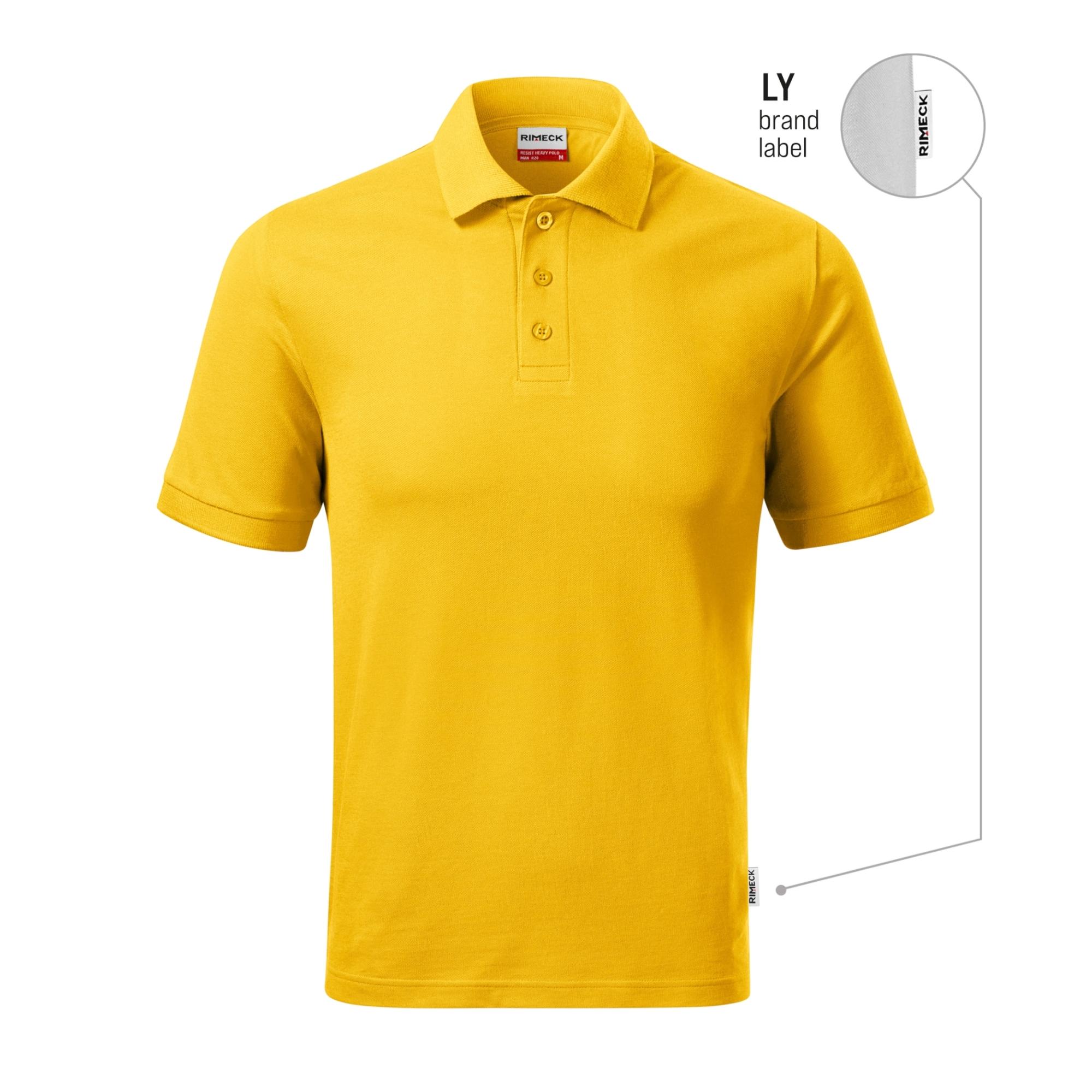 Tricou polo pentru bărbaţi Resist Heavy Polo R20 galben 04 (brand label) L